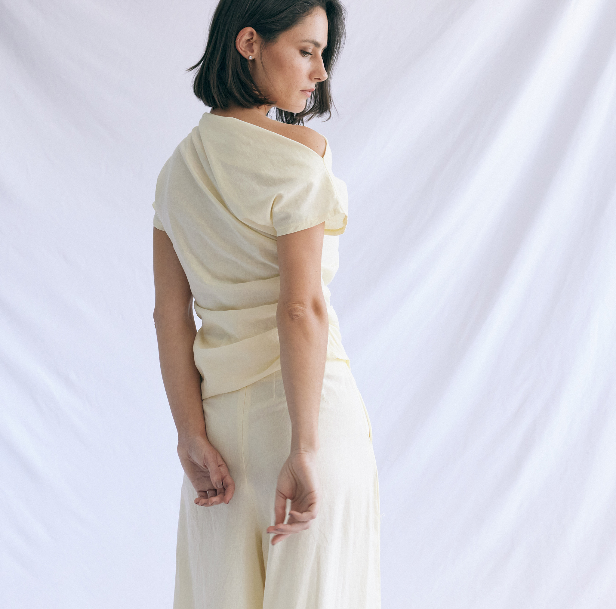 Gathered Shoulder Top