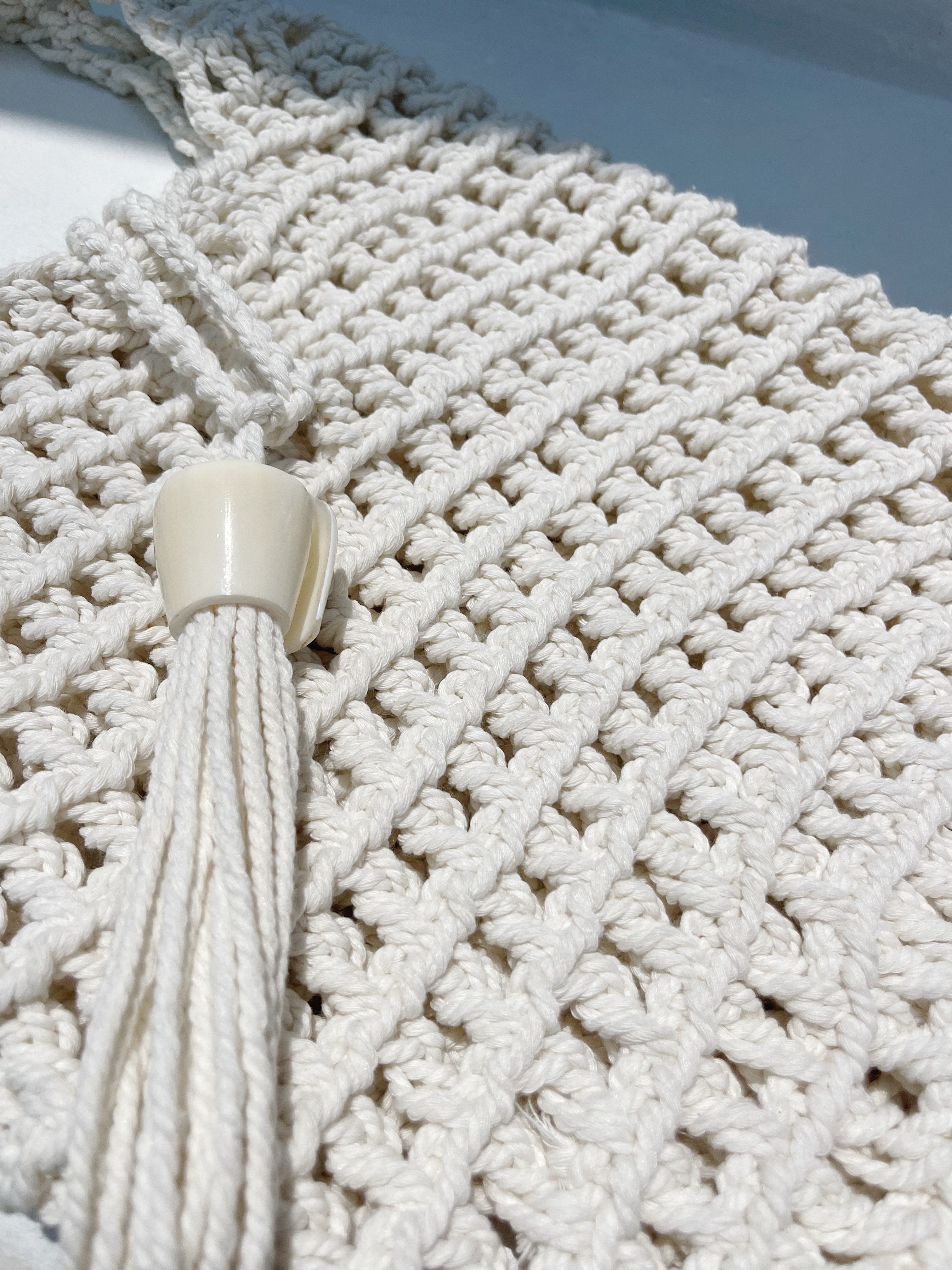 Sienna - Macrame Bag with Shell