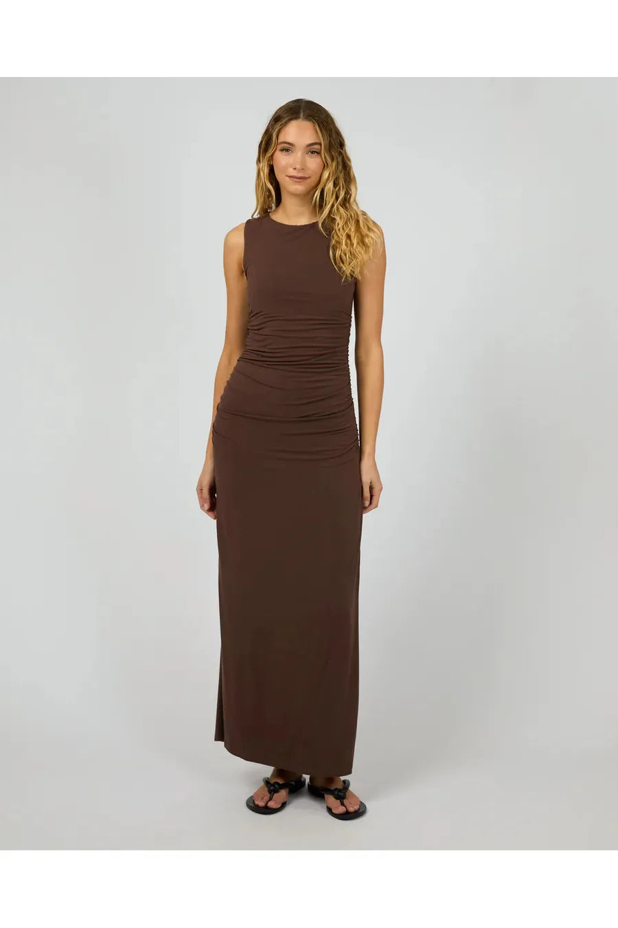 Evie Ruched Maxi Dress