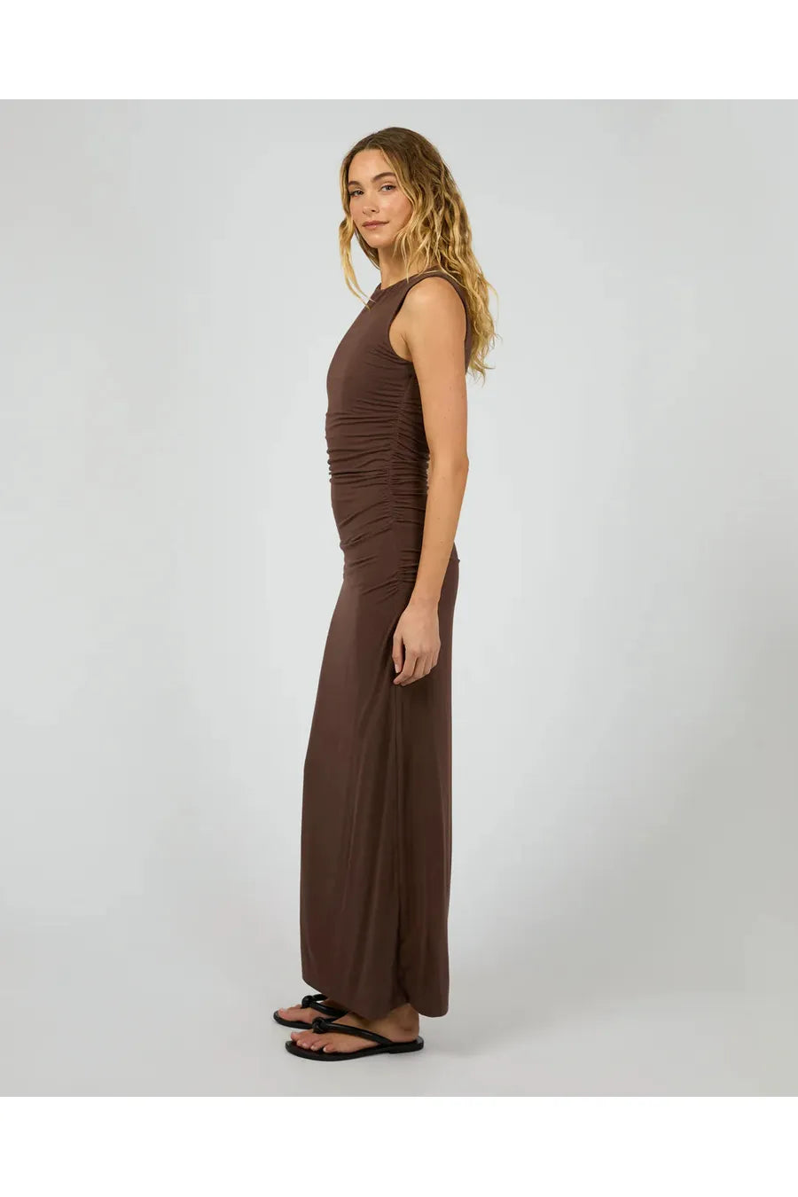Evie Ruched Maxi Dress