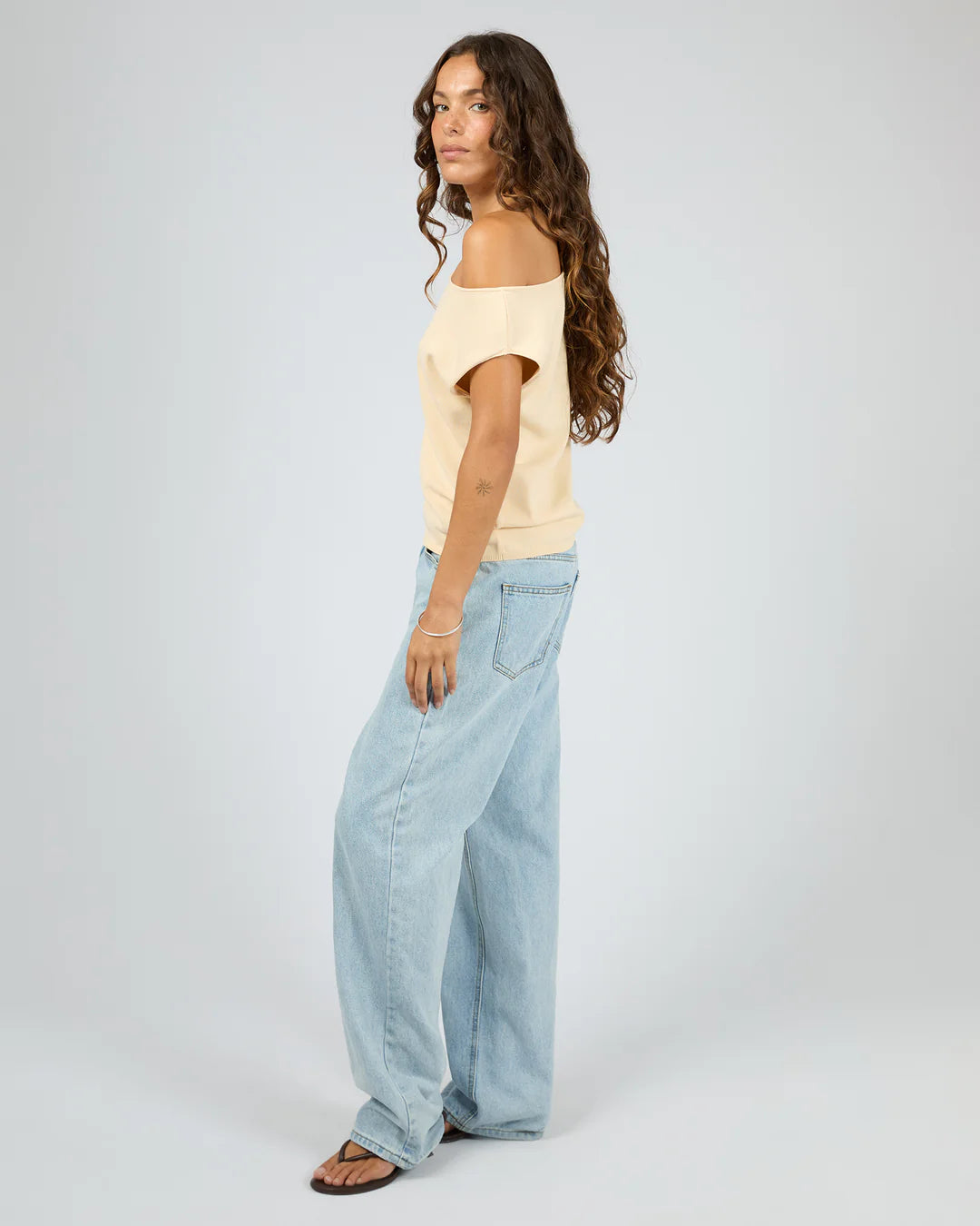Ellis Off Shoulder Top - Butter