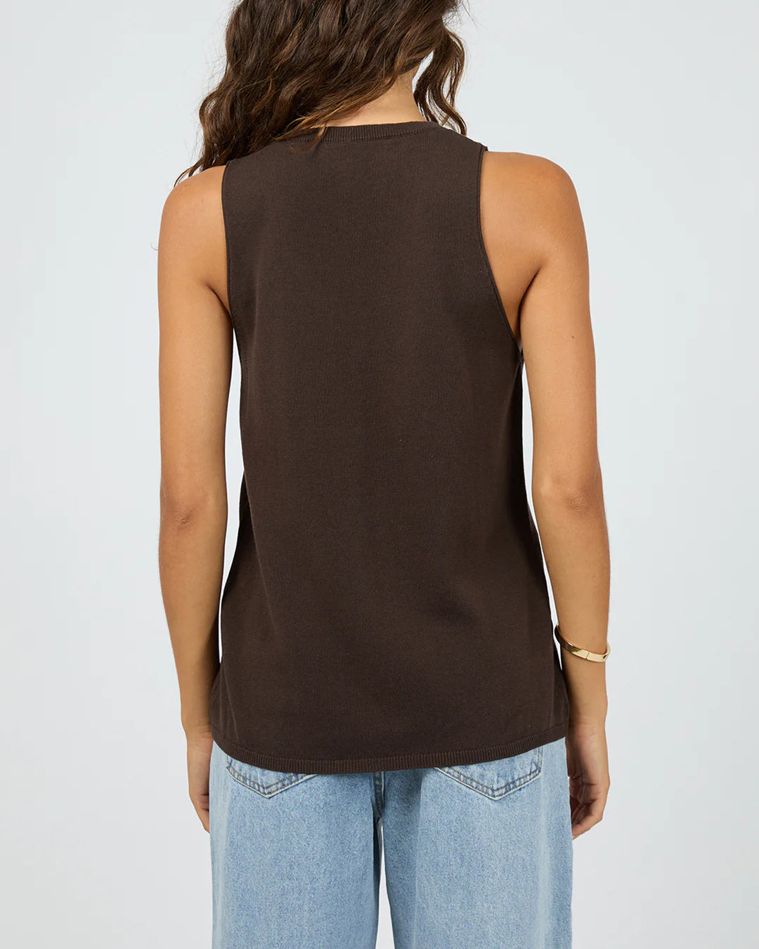 Ellis Vest Top - Chocolate
