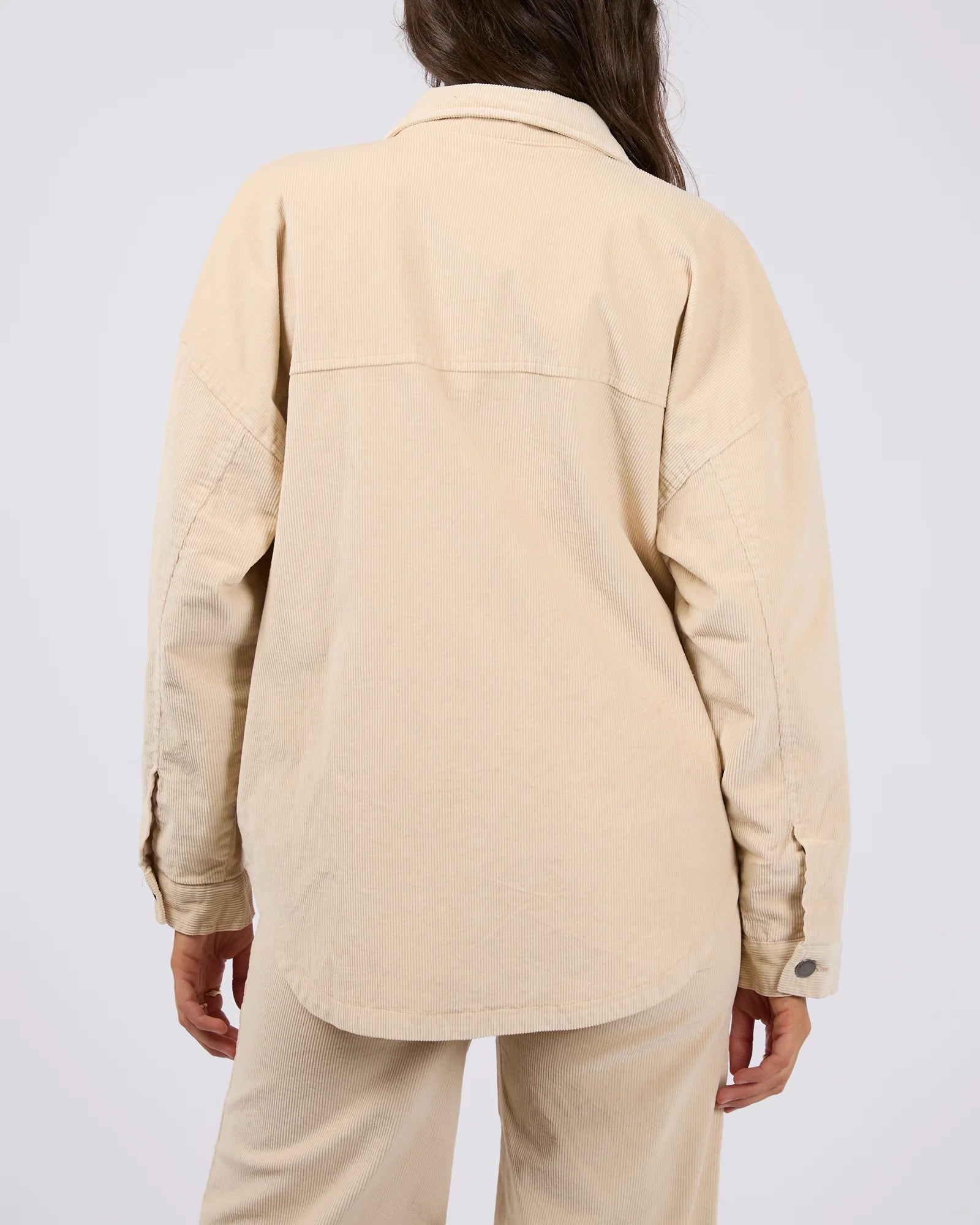 Emma Cord Shacket - Vanilla