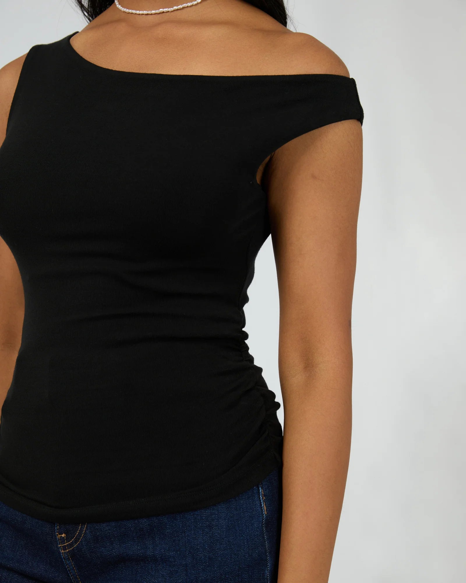 Kylie Off Shoulder Top - Black