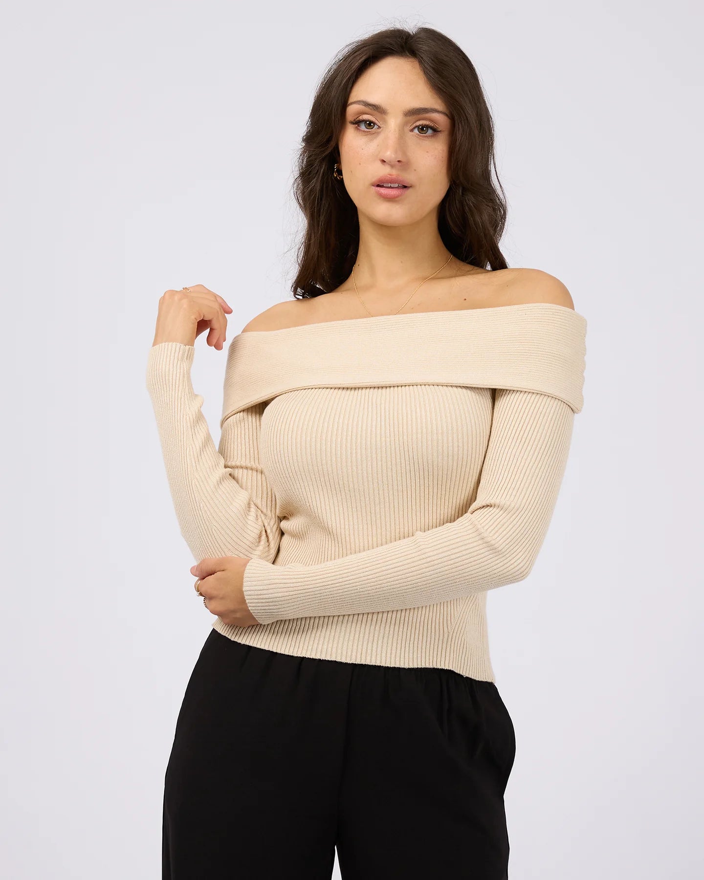 Sabine Off Shoulder Knit