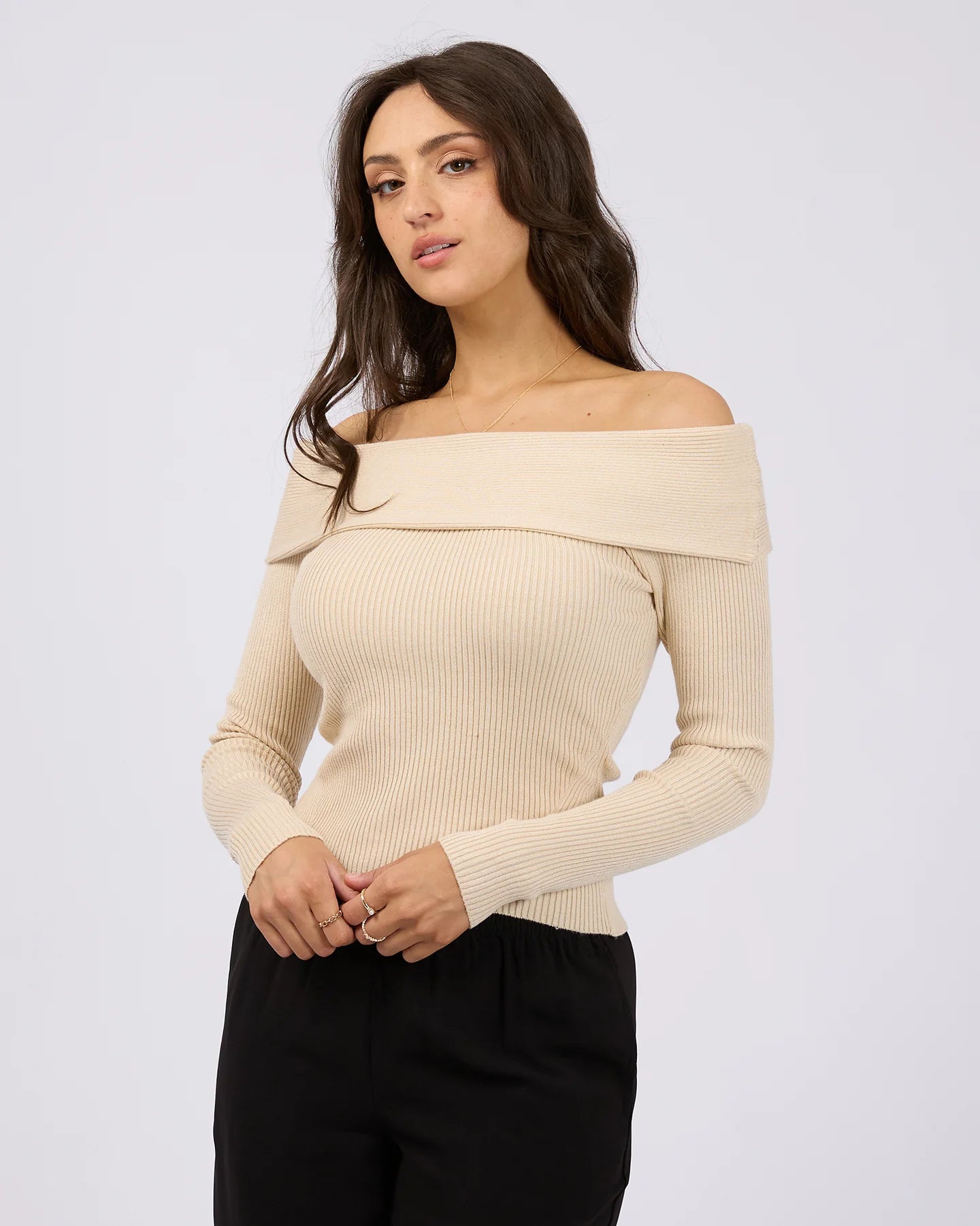 Sabine Off Shoulder Knit