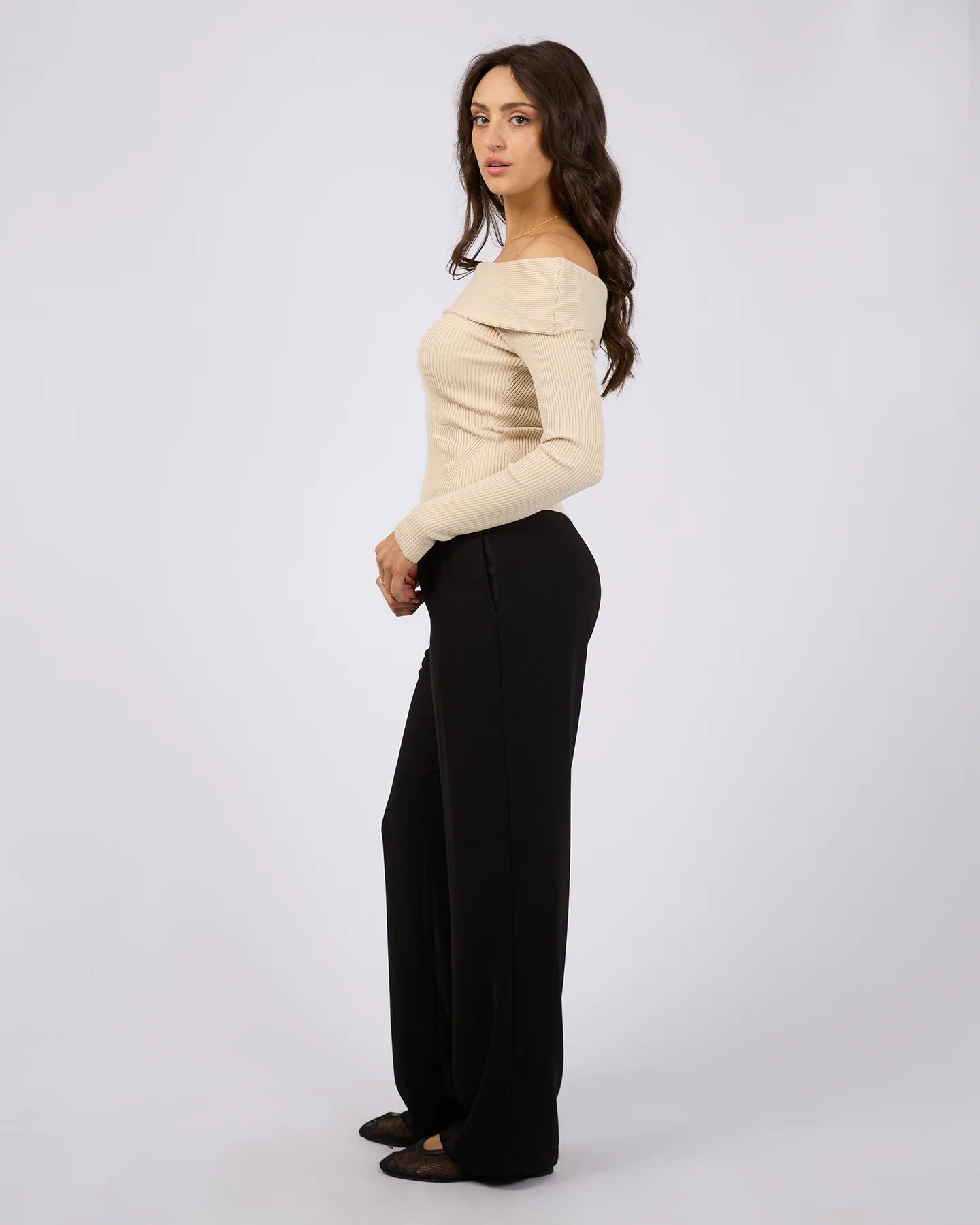 Sabine Off Shoulder Knit