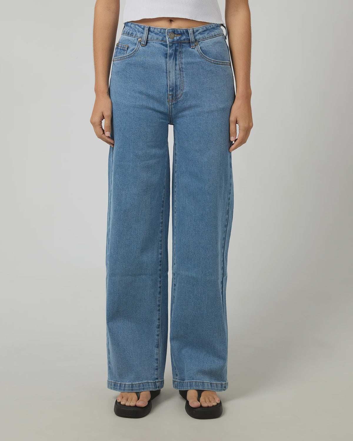Jacqui Wide Leg Jeans - Light Blue