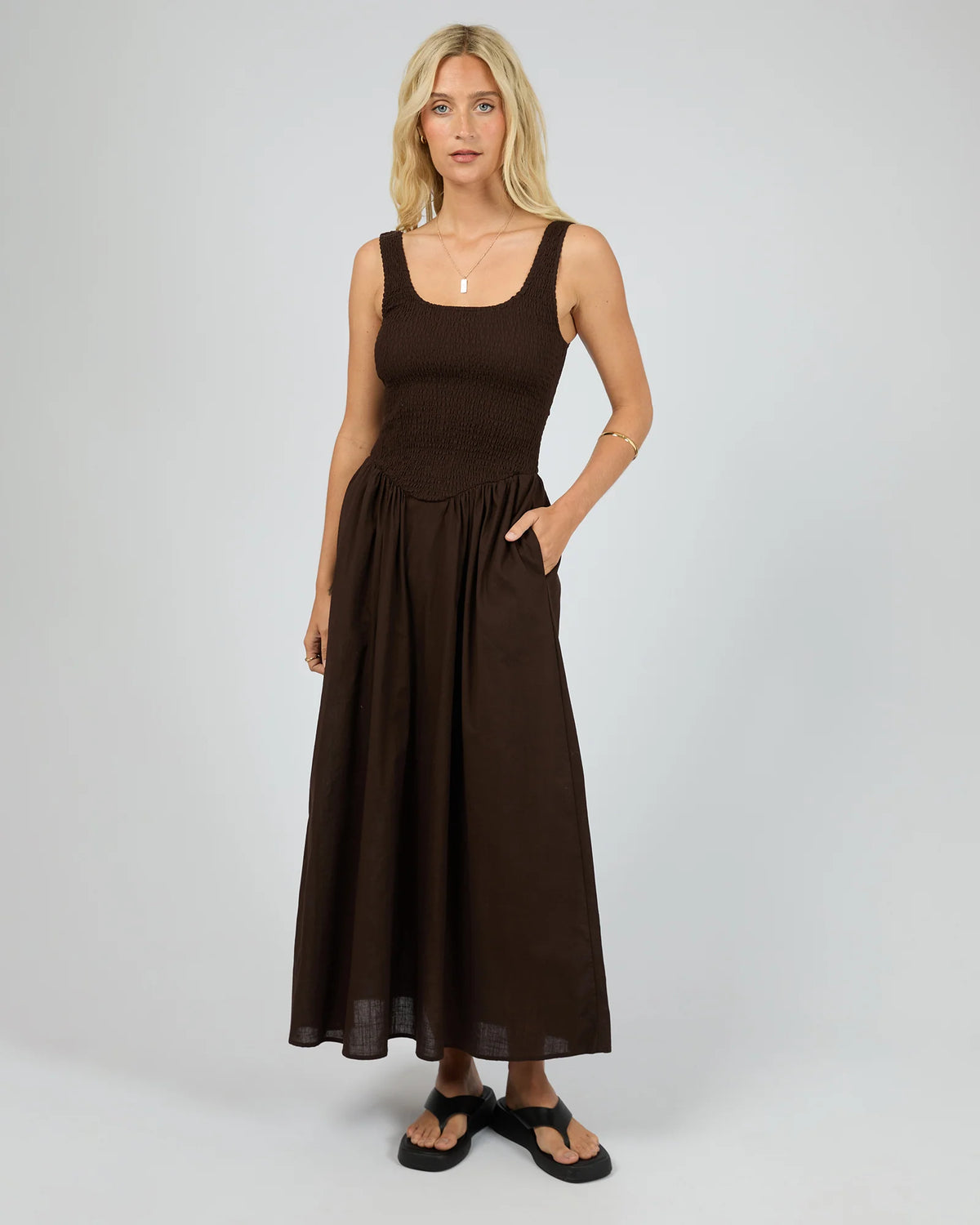Essential Maxi Dress - Brown