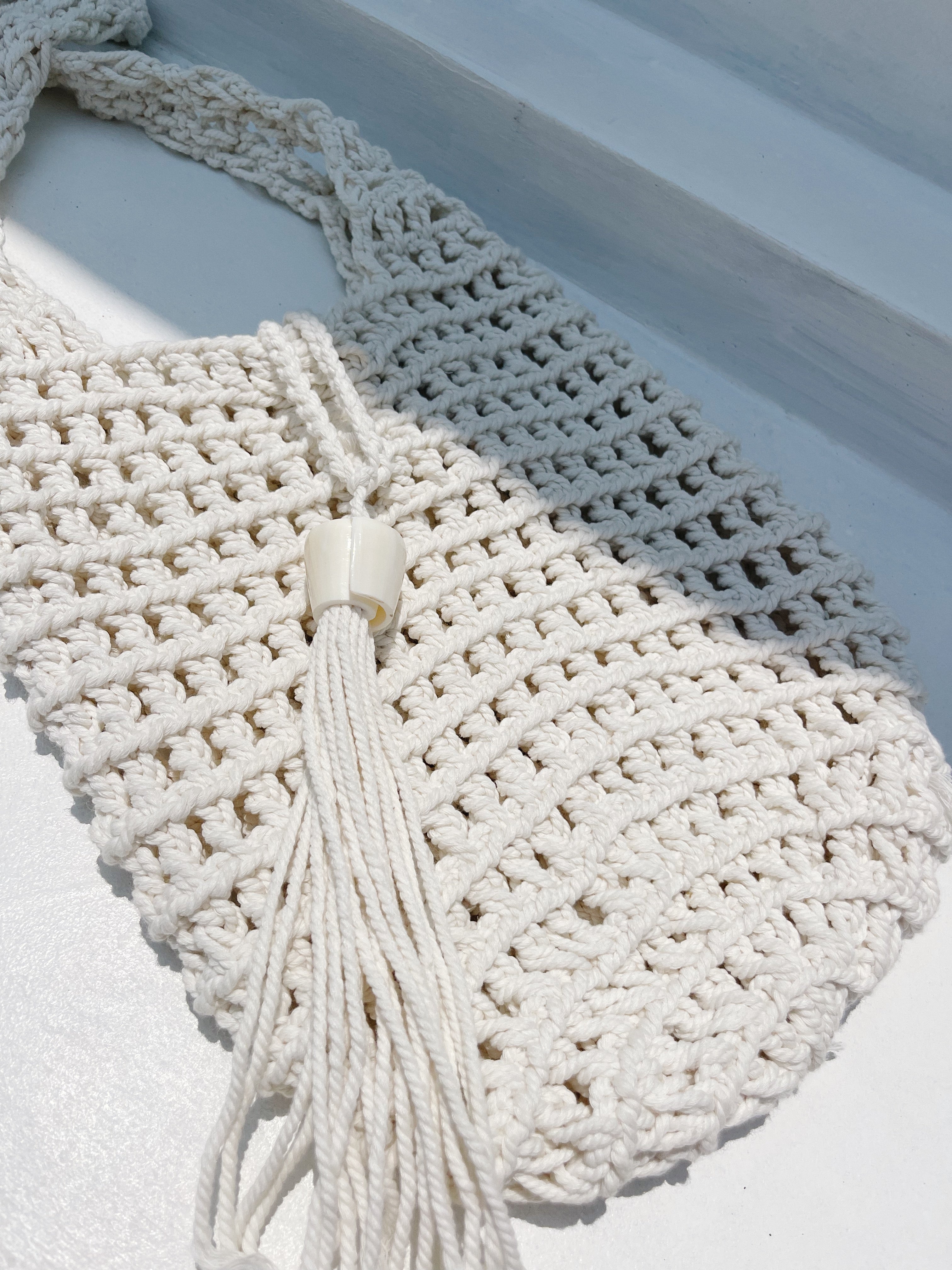 Sienna - Macrame Bag with Shell