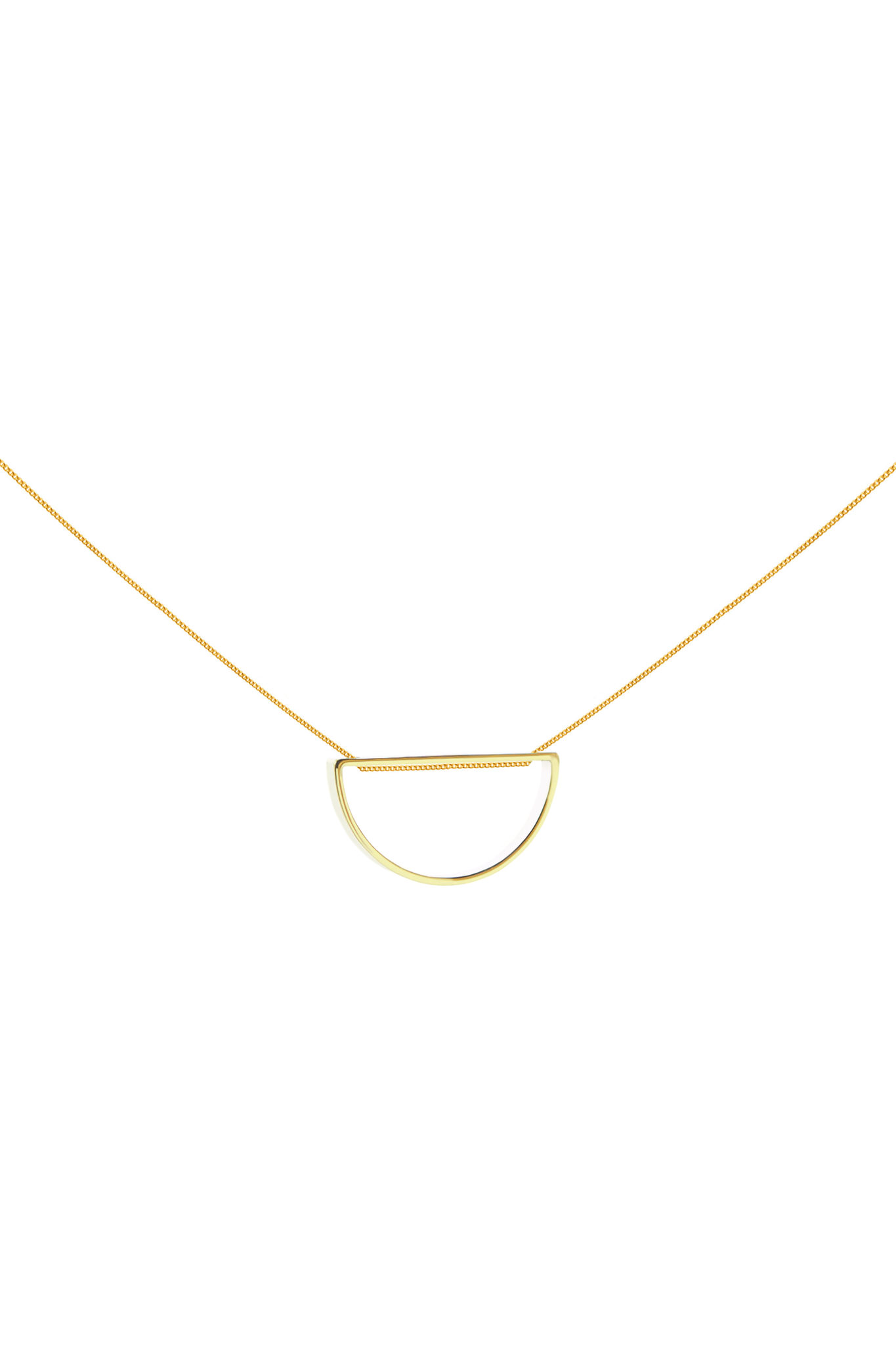 Golden sunset necklace
