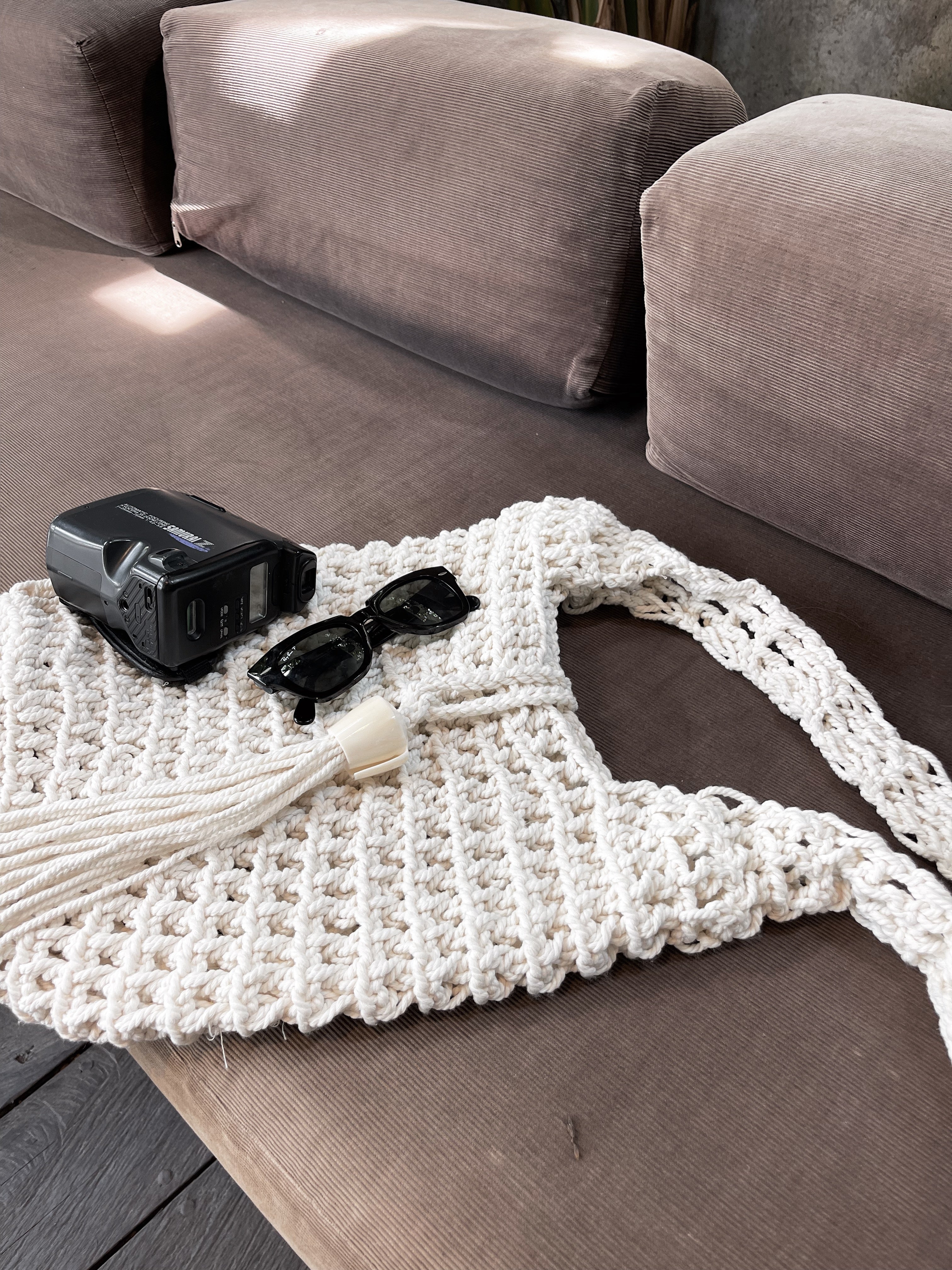 Sienna - Macrame Bag with Shell