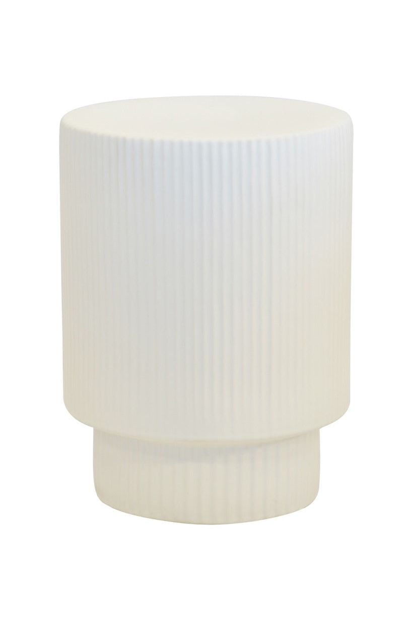 Fluted Matt White Small