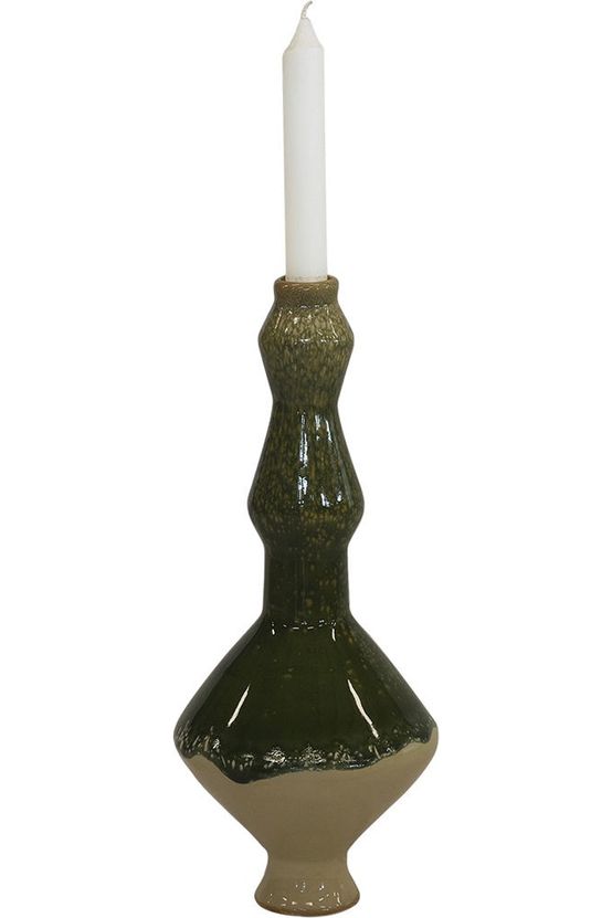 Taper Sage Candle Holder Greeen