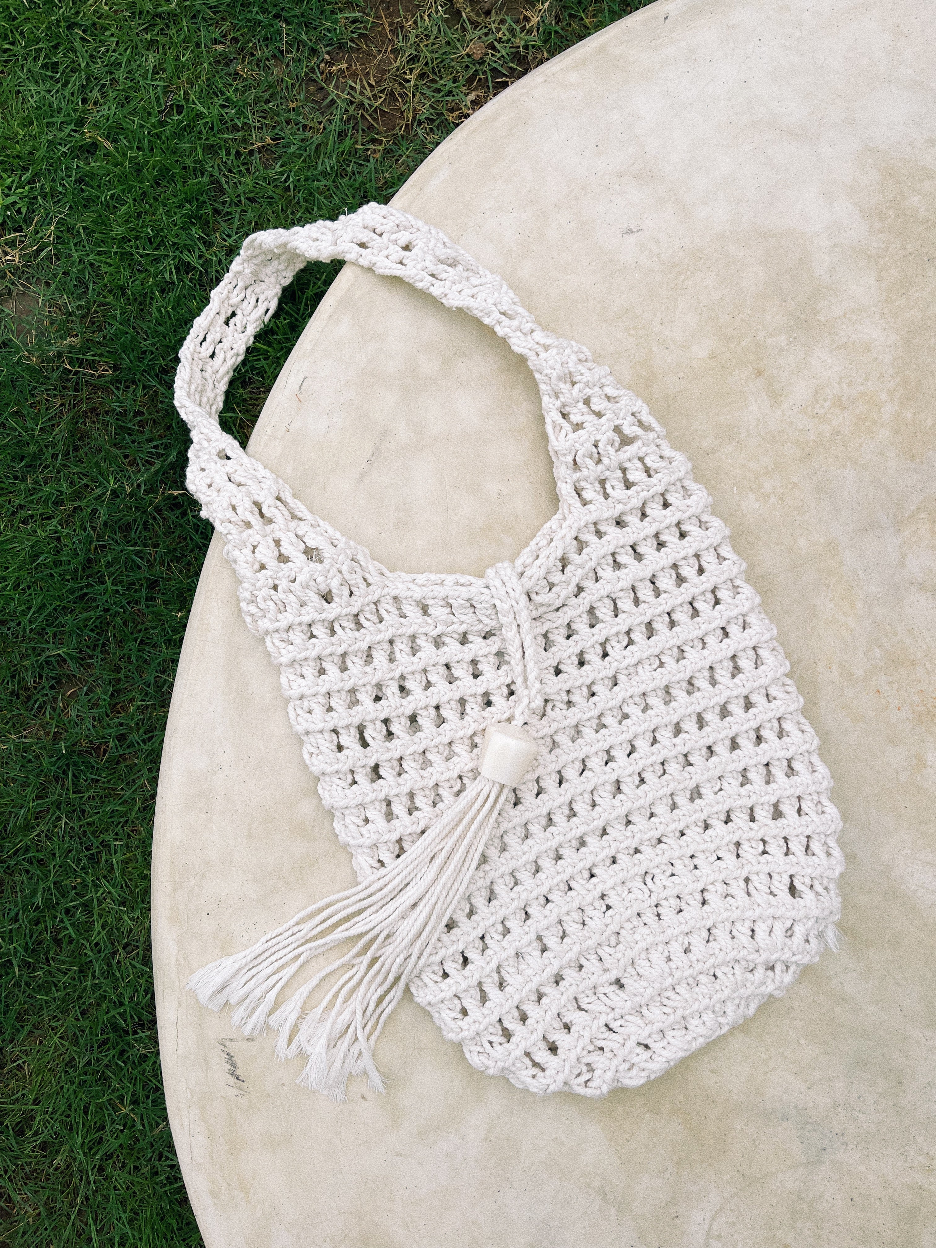 Sienna - Macrame Bag with Shell