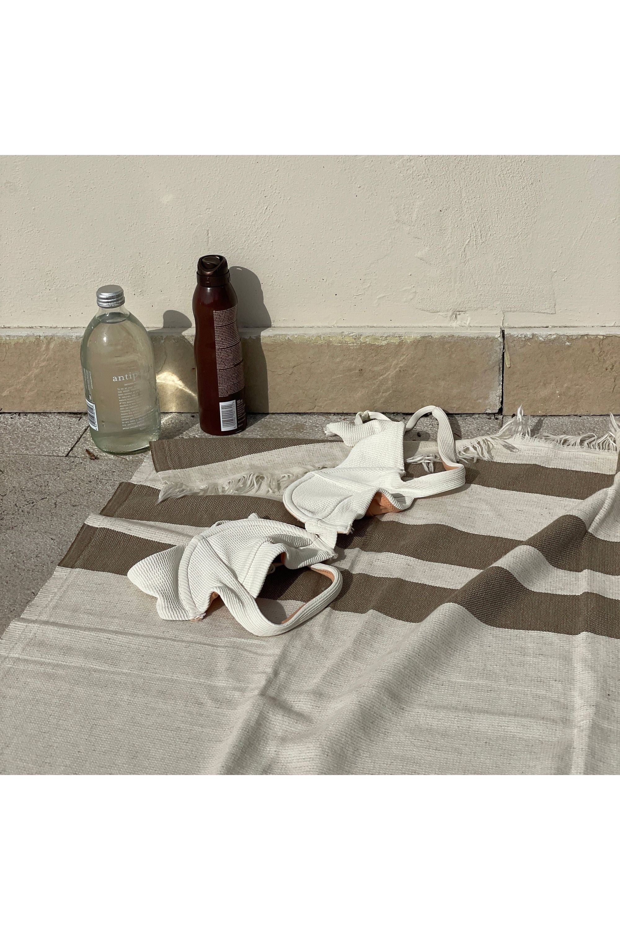Turkish Cotton Towel - Ibiza Butternut