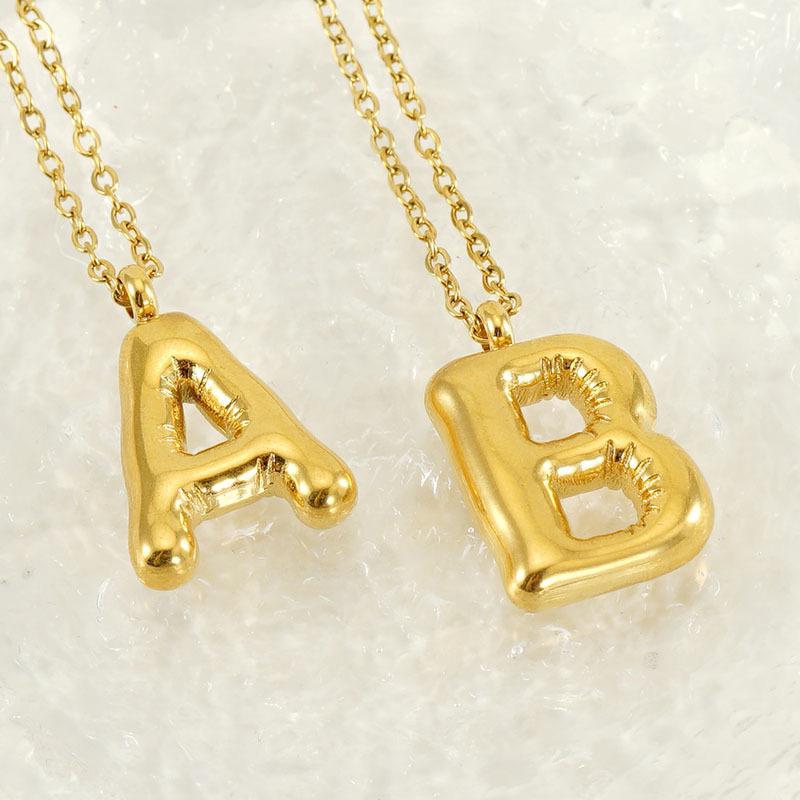 Bubble Initial Necklace