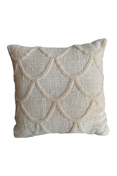 Cotton texture cushion - nude scale