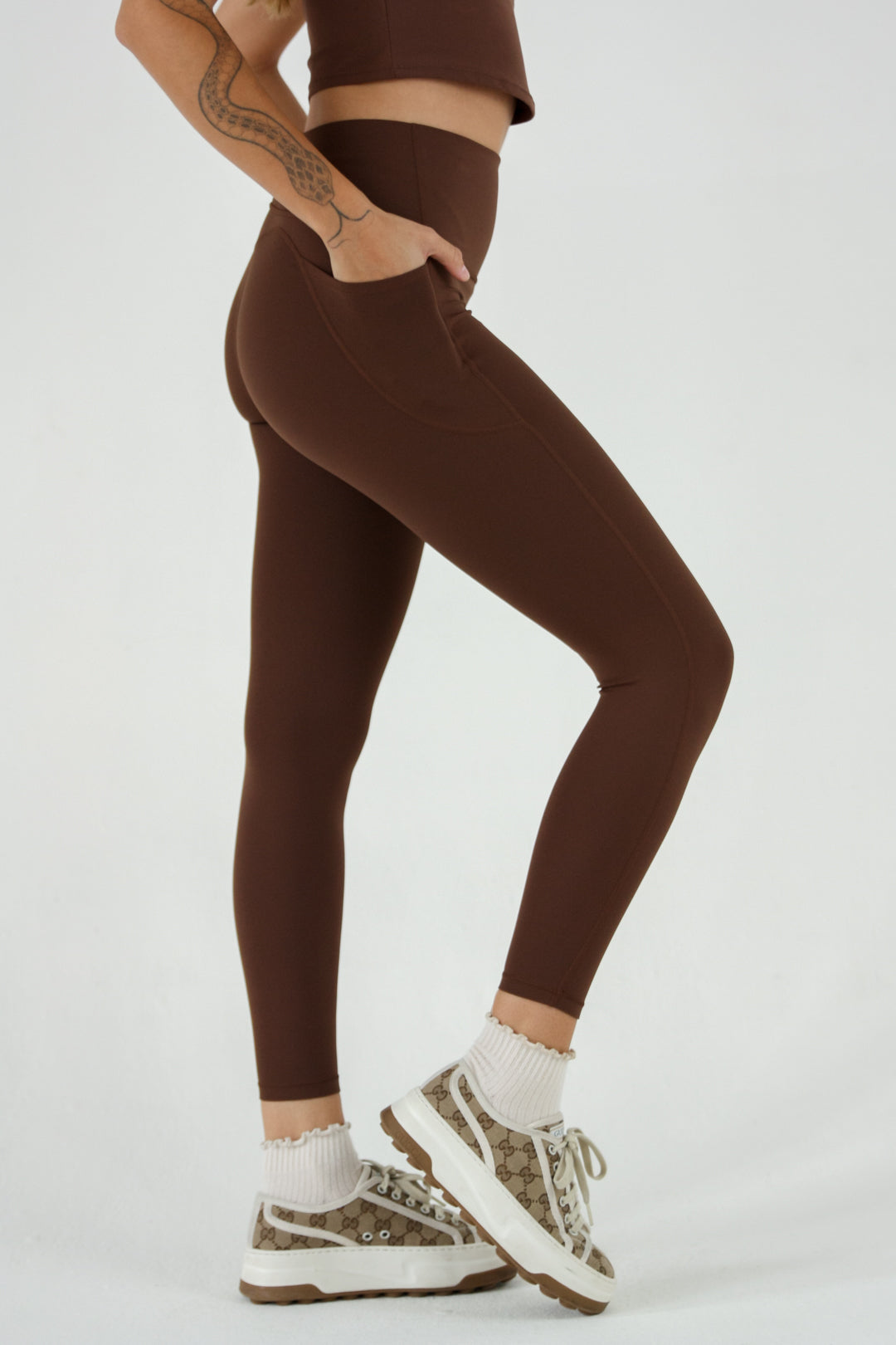 Leggings Skinny - Brown