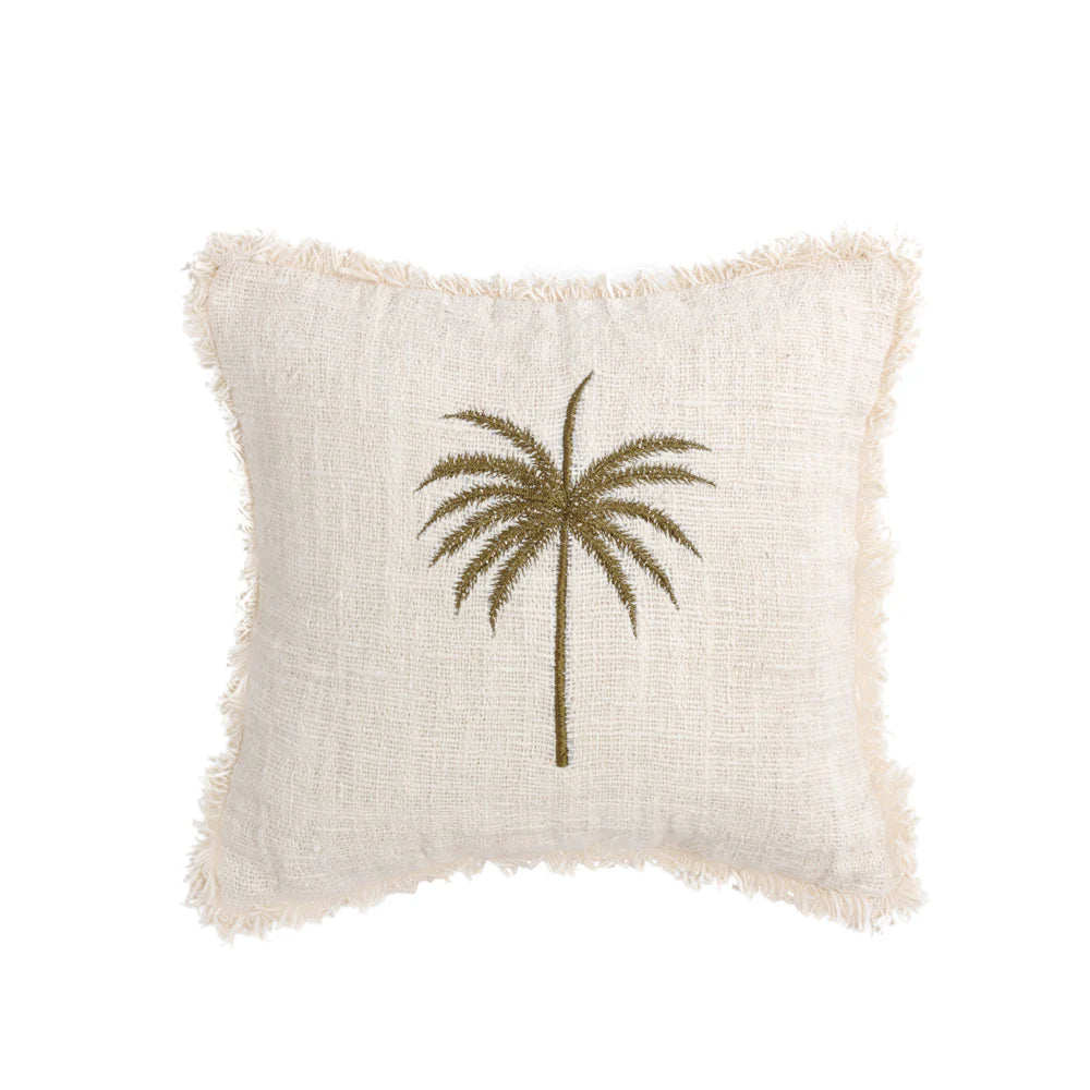 Cotton Cushion Long - Palm