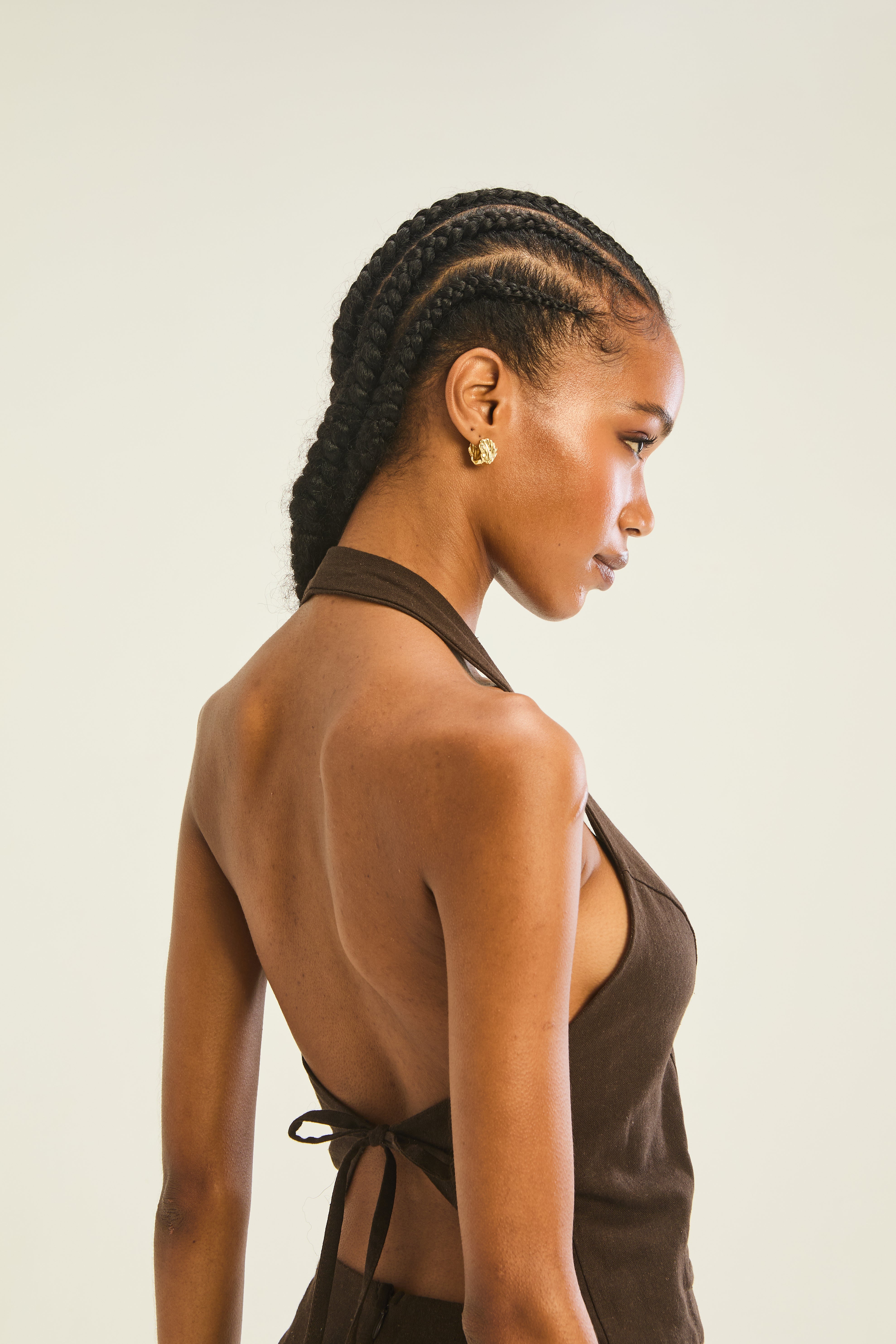 Raven Halter Tie Top