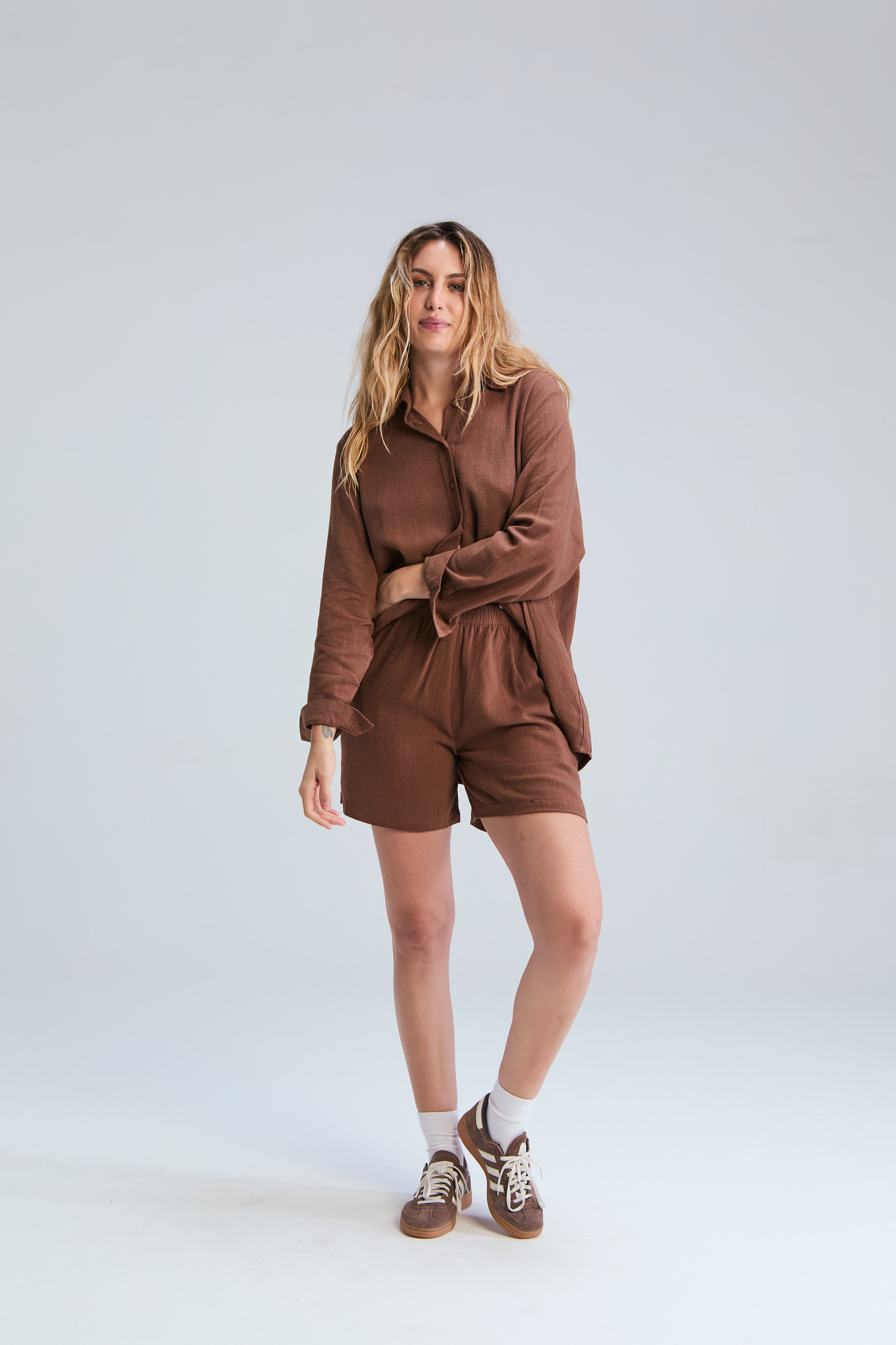 Corfu Classic Shirt - Chocolate