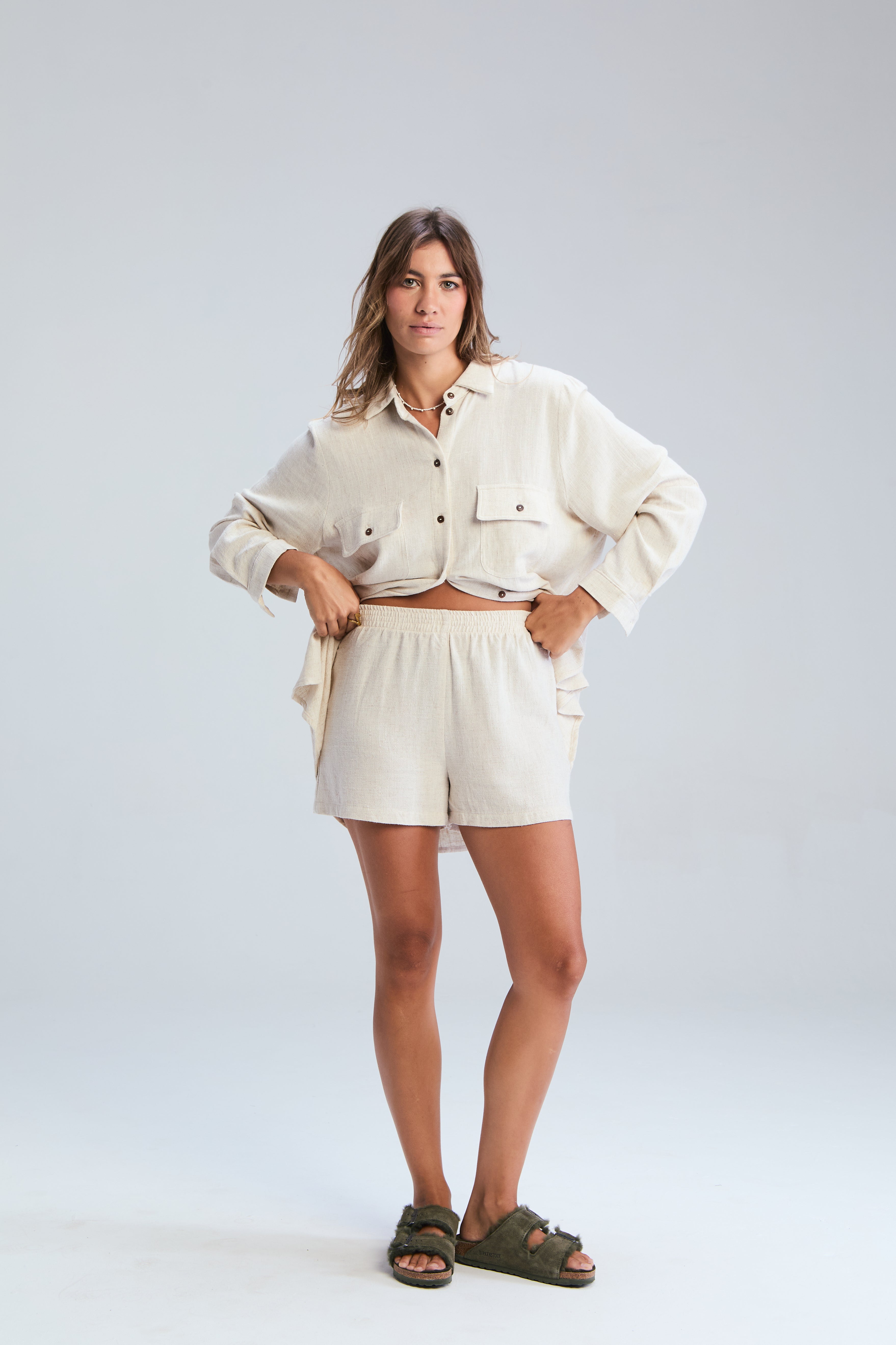 Corfu Shorts - Stone