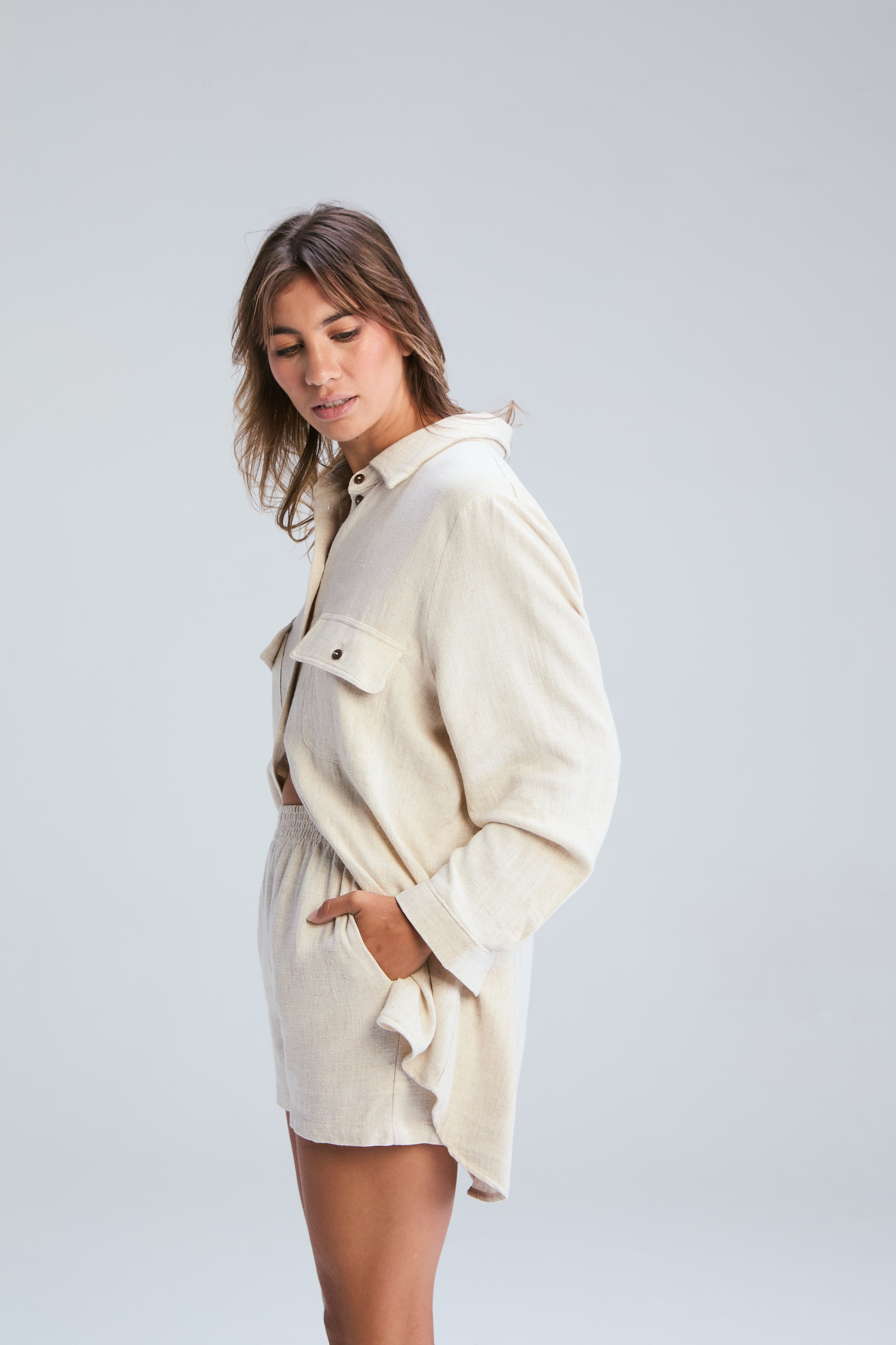 Corfu Classic Shirt - Stone