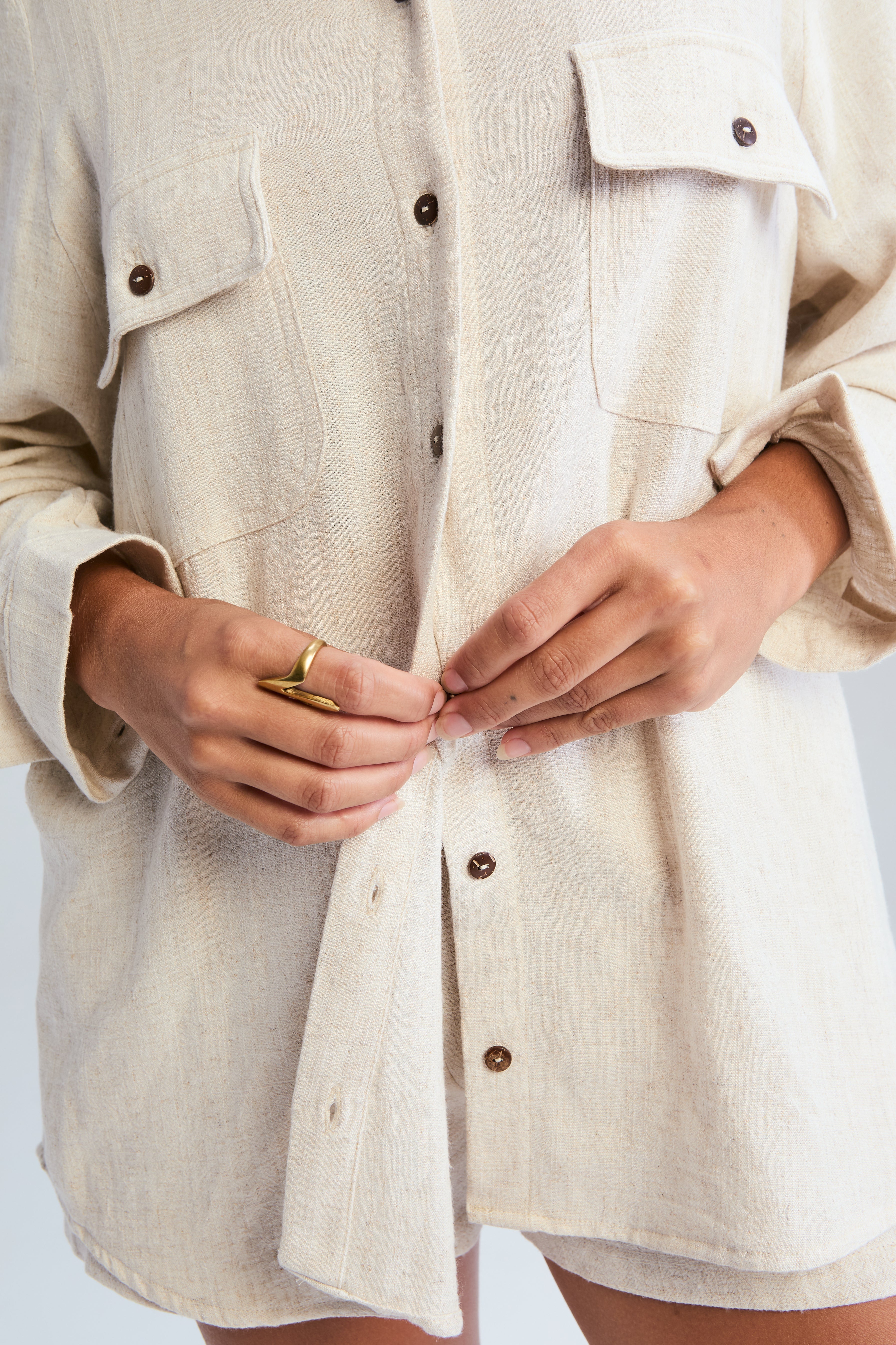 Corfu Classic Shirt - Stone