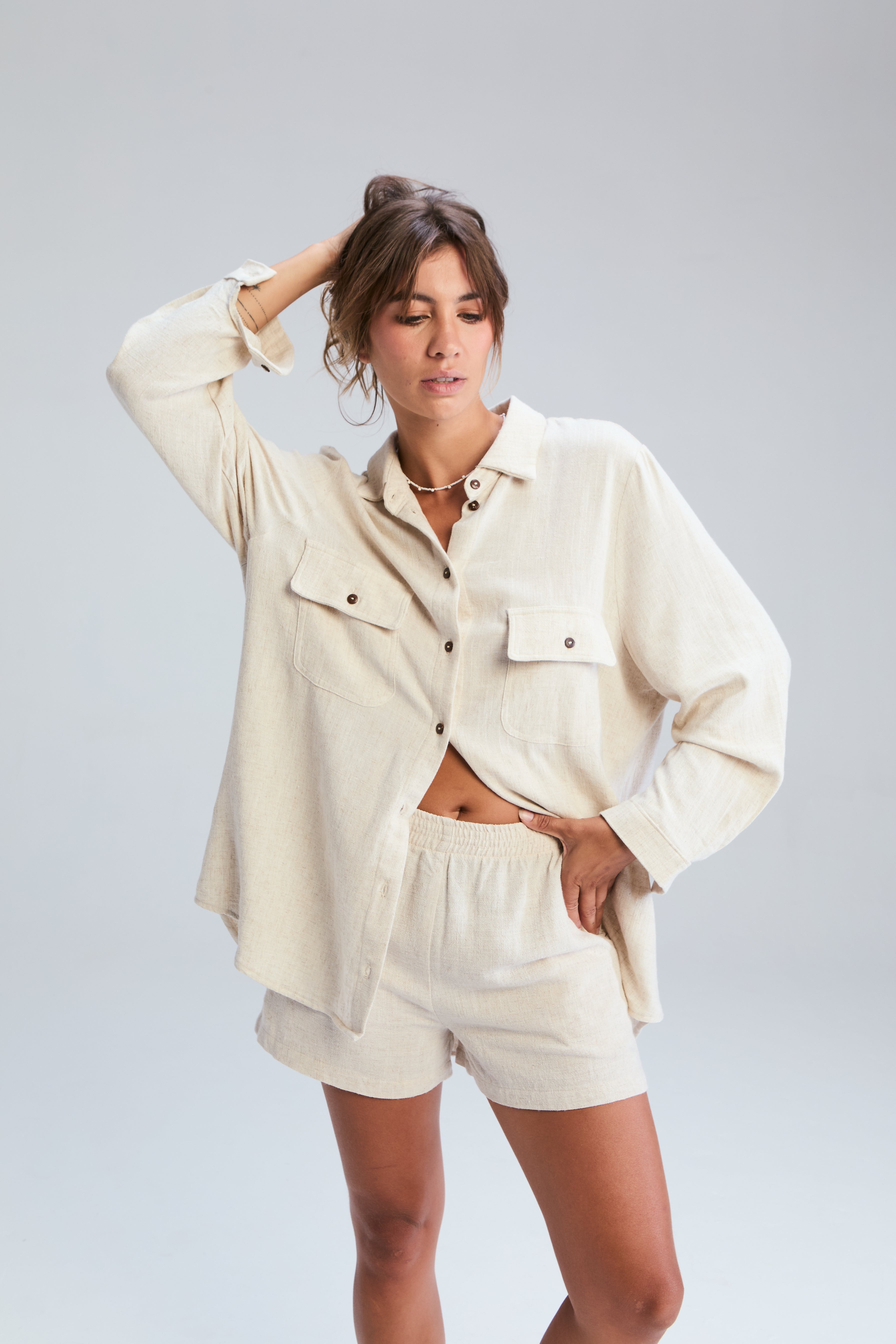 Corfu Classic Shirt - Stone