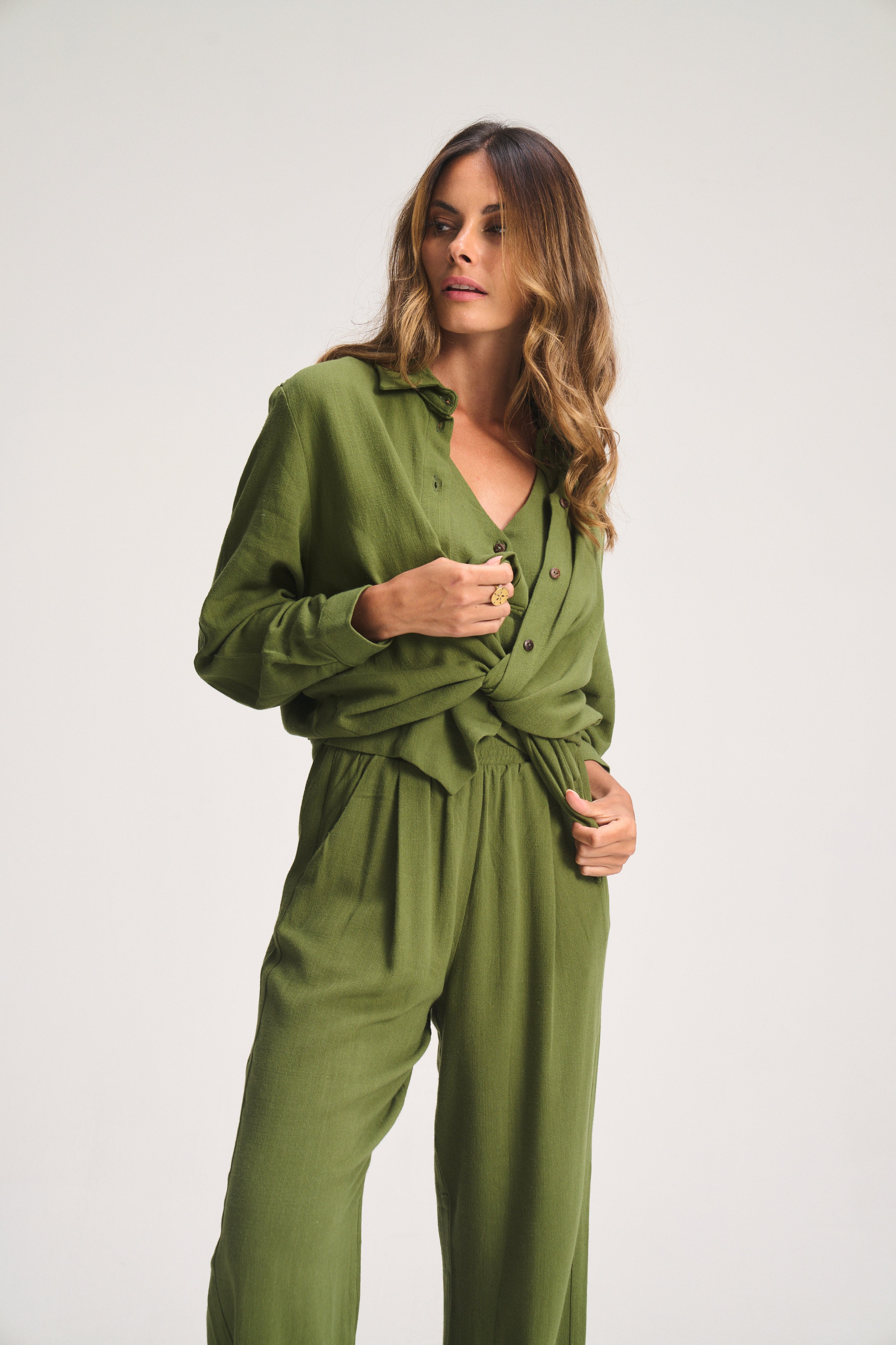 Corfu Classic Shirt - Moss