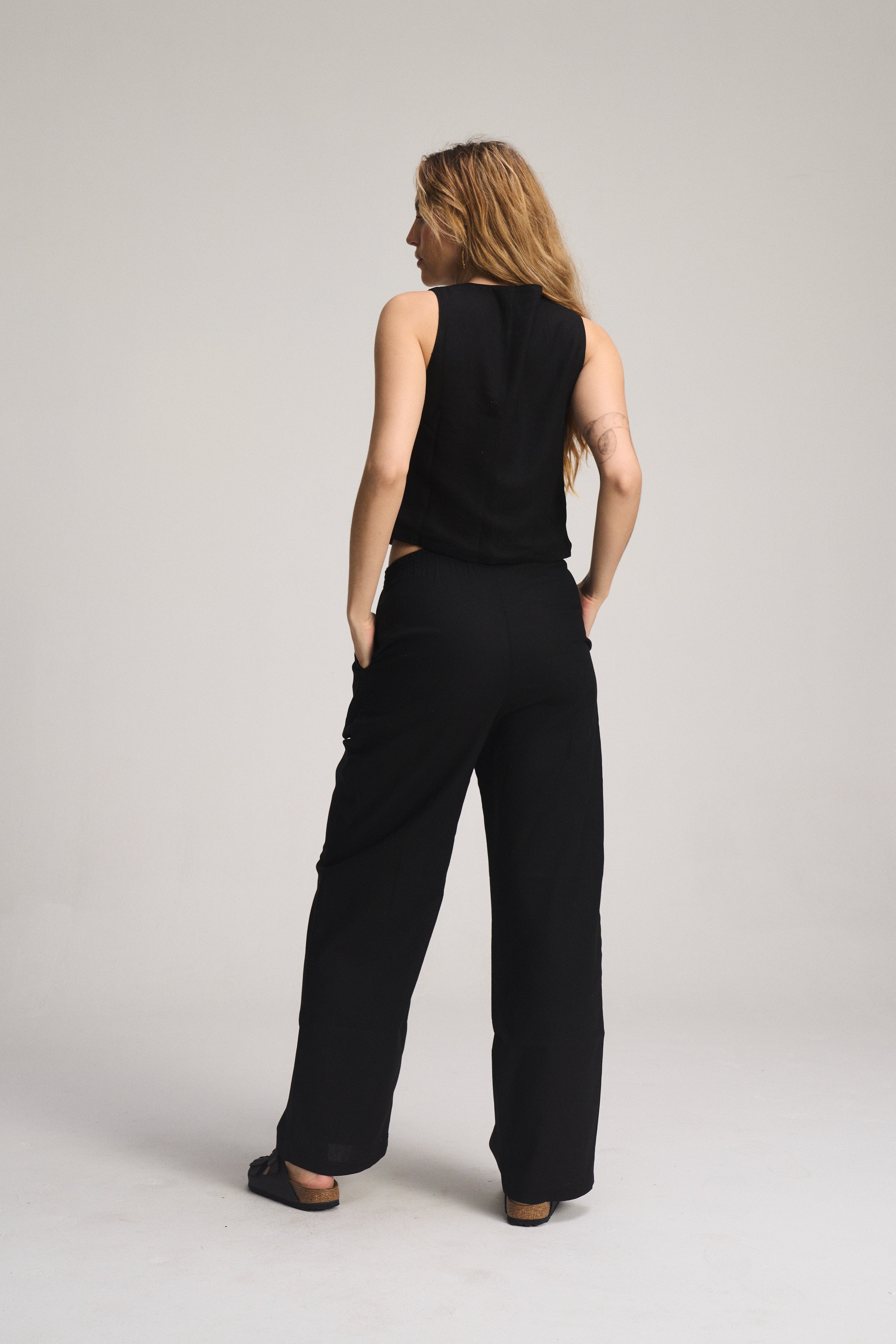 Loop Tie Waistcoat - Chocolate
