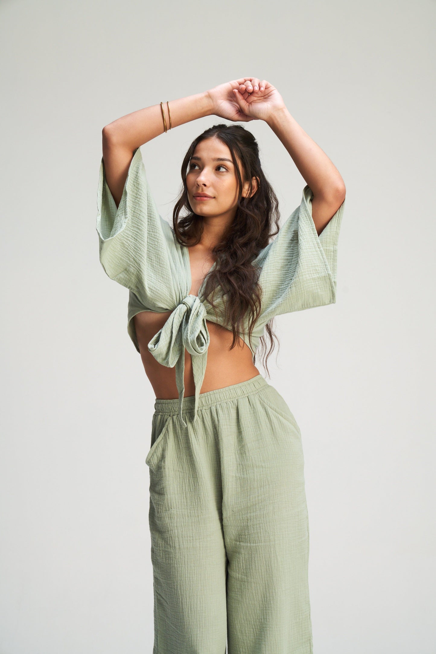 Ria wrap tie top - plain