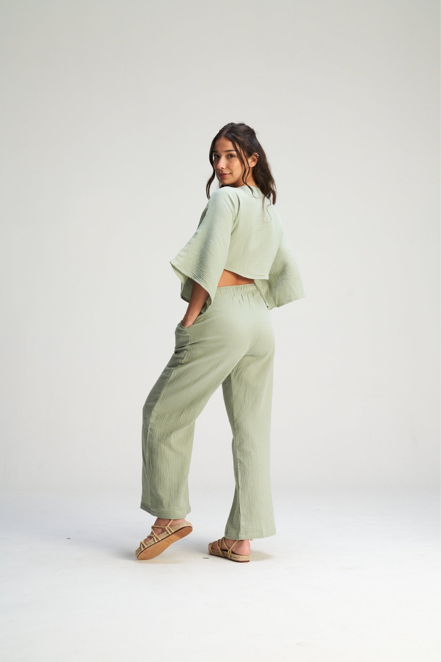 Ria wrap tie top - plain