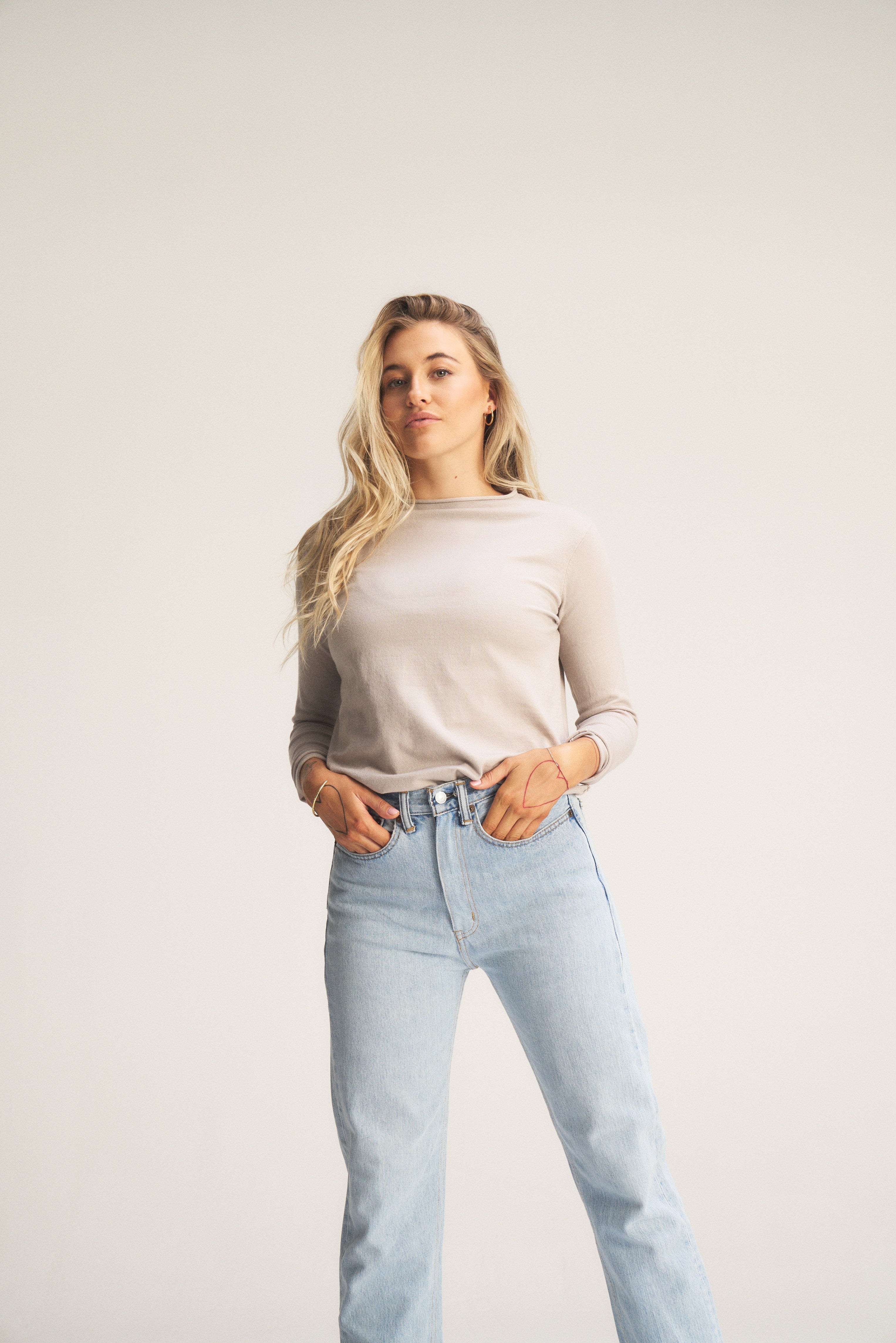 Milan Roller Neck Jumper - Taupe