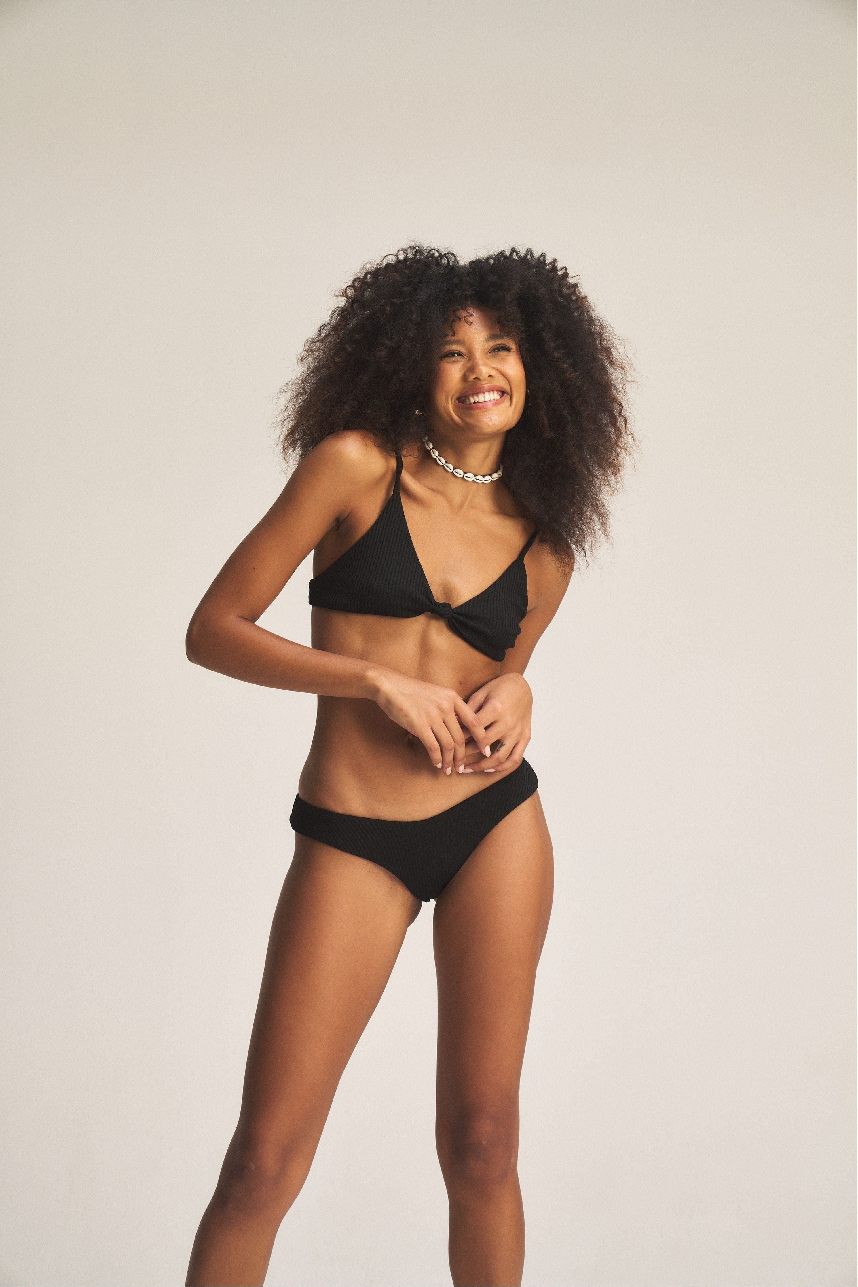 Knot Top & Cheeky Bum Bikini Set