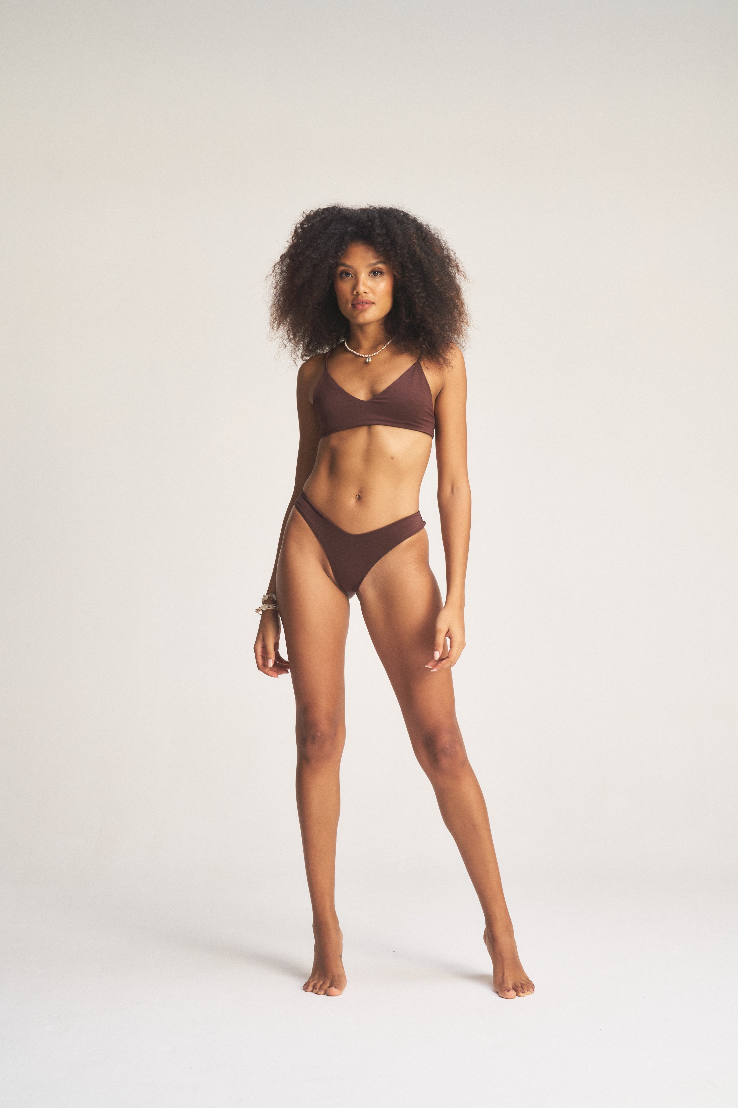 Sporty Top & Cheeky Bum Bikini Set