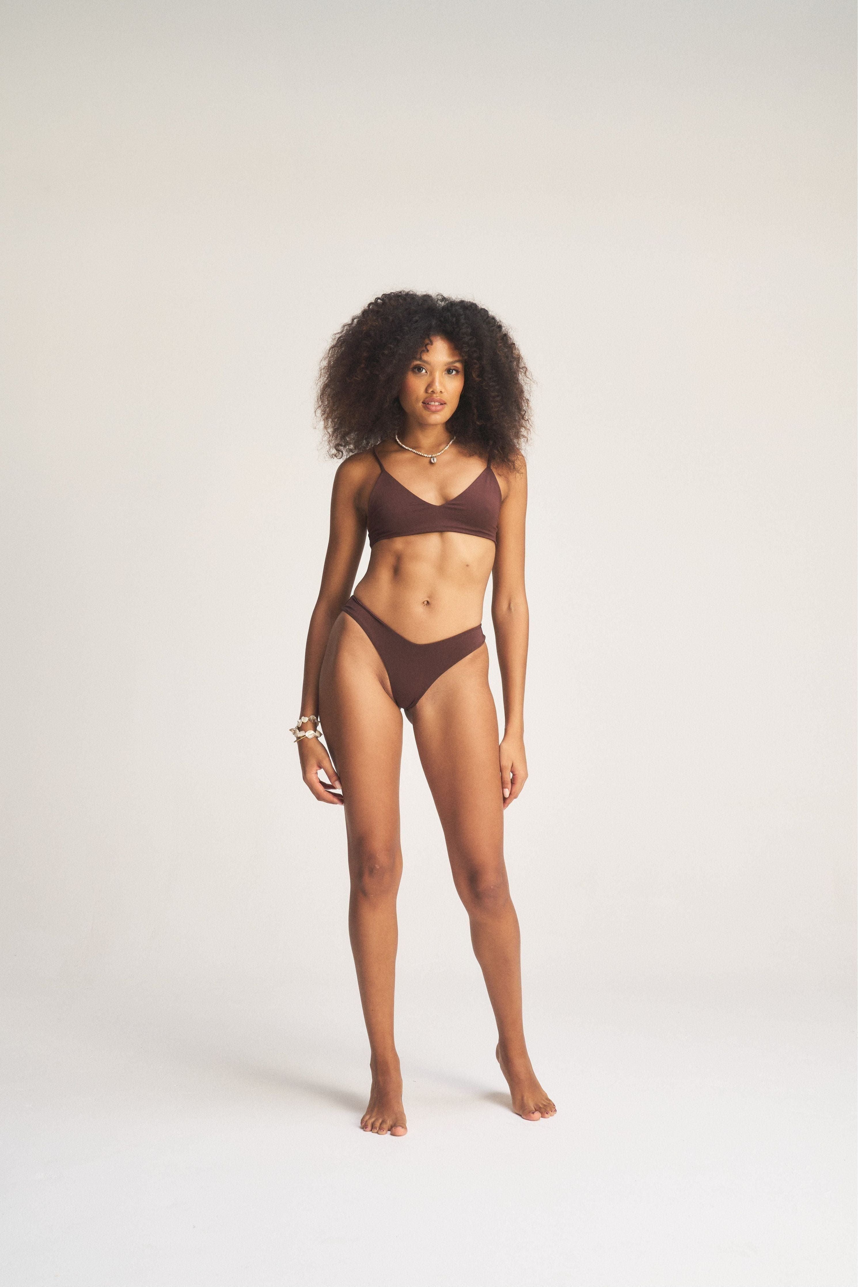 Sporty Top & Cheeky Bum Bikini Set