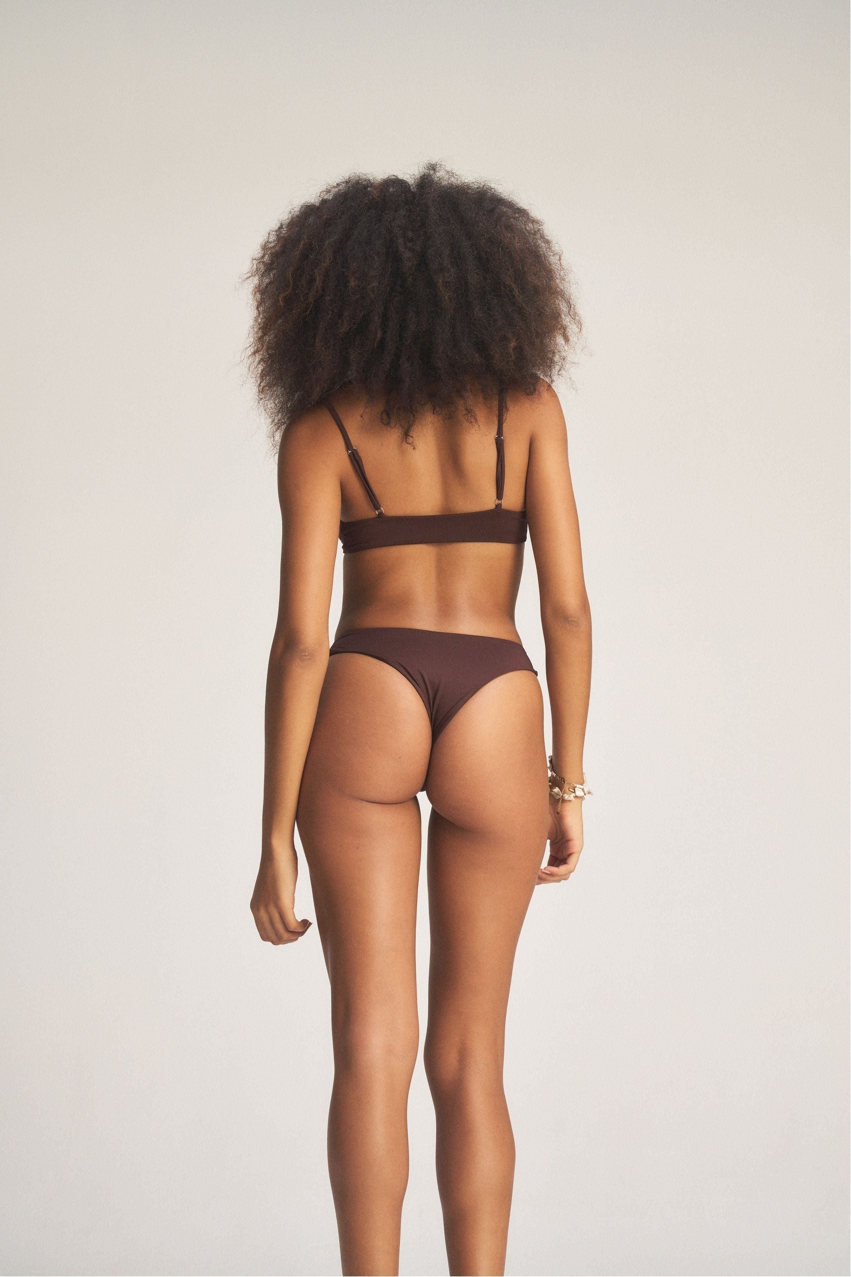 Sporty Top & Cheeky Bum Bikini Set