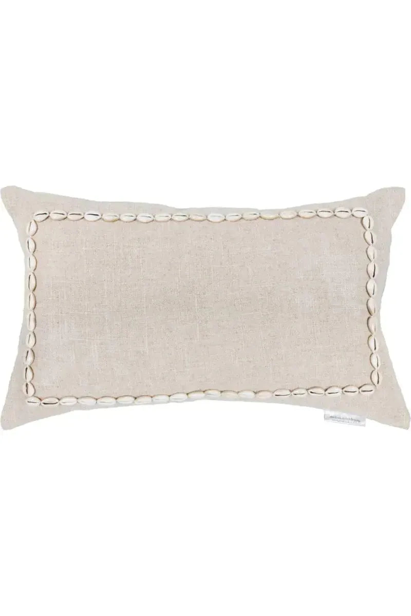 Cowrie Shell Cushion - long