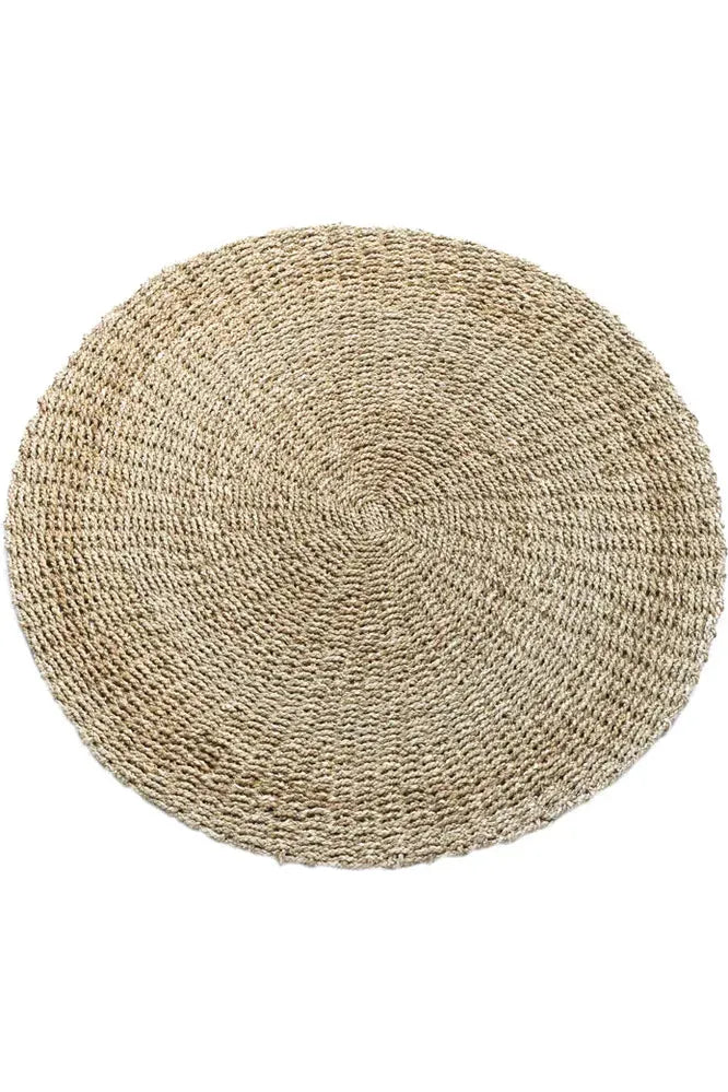 Round rug seagrass