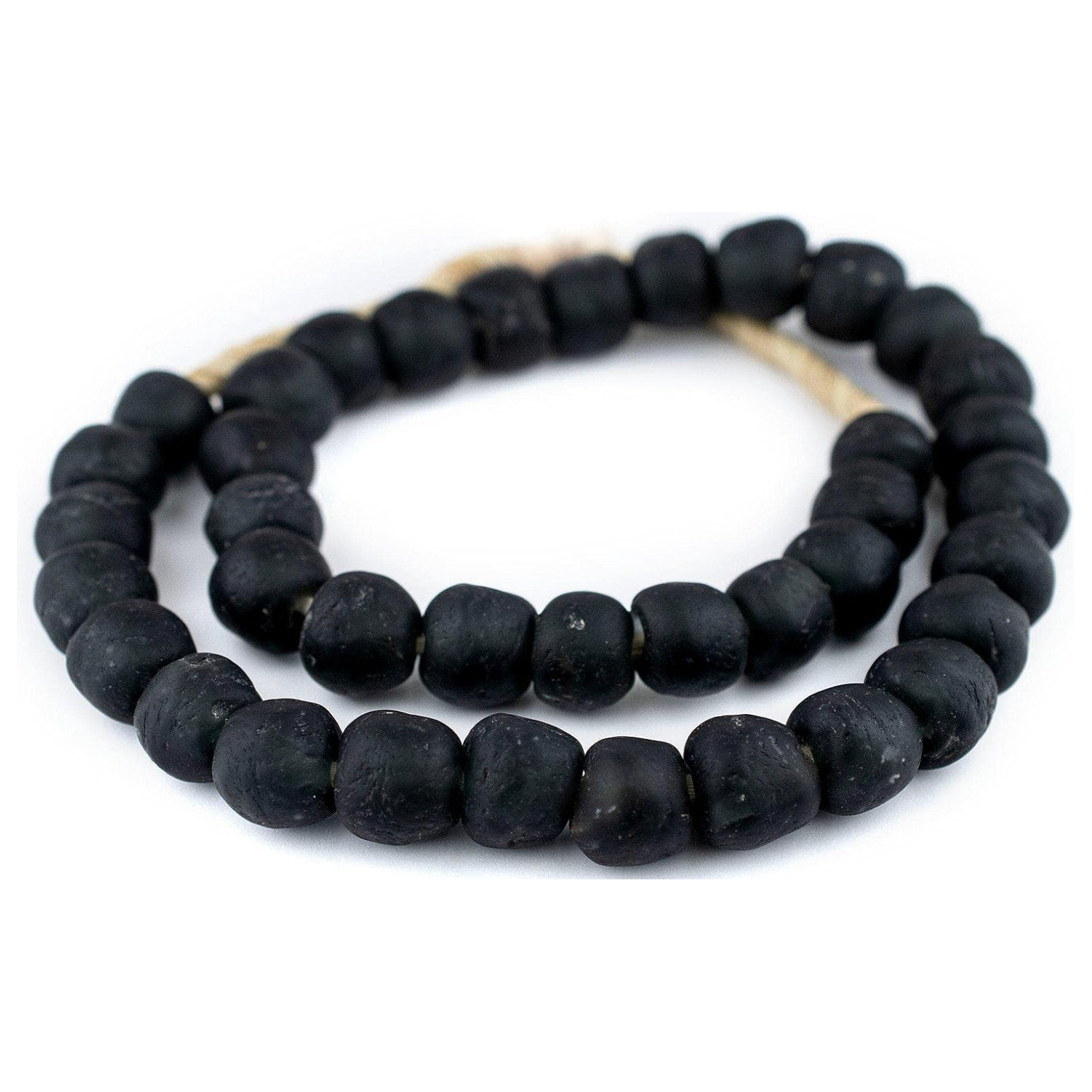 Recycled glass bead decor