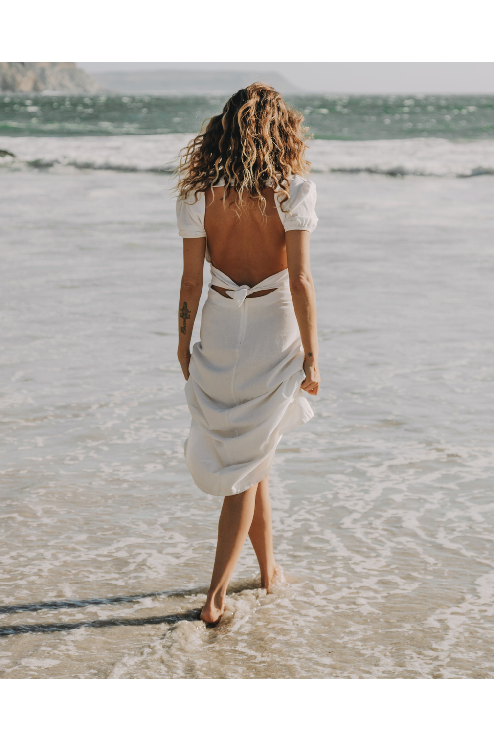 Open back dress