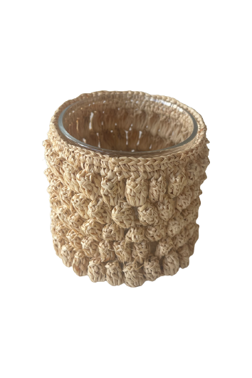 Tea-light holder woven