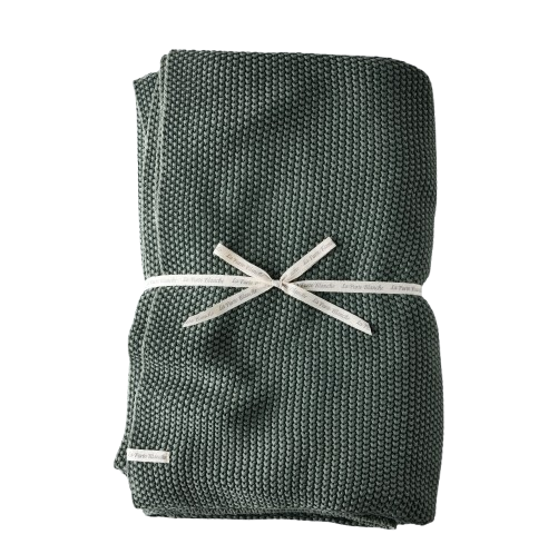 Knit Throw - Moss