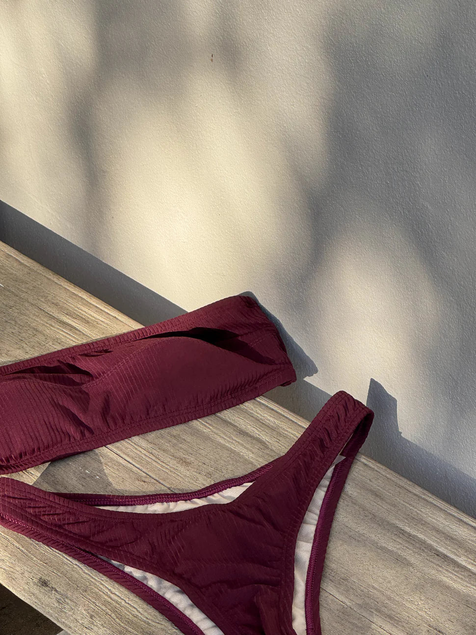 Rib Bandeau Top - Olive