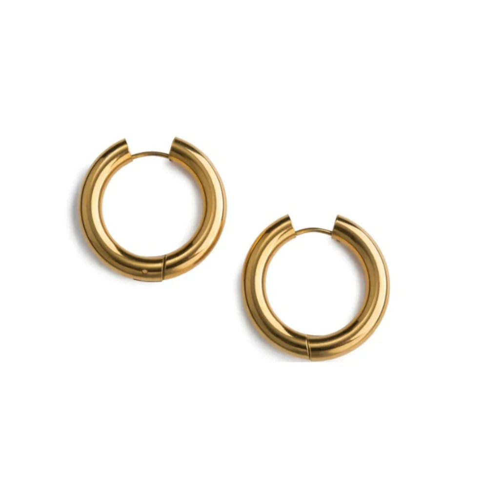 Round Midi Hoops - Waterproof