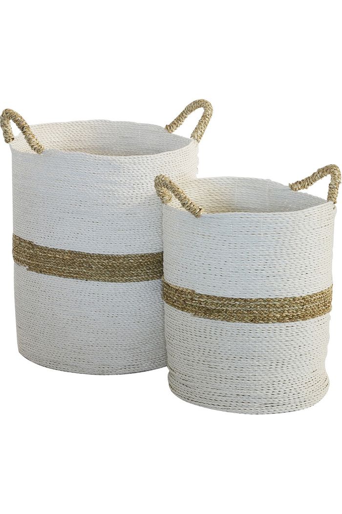 Basket Round Stripe