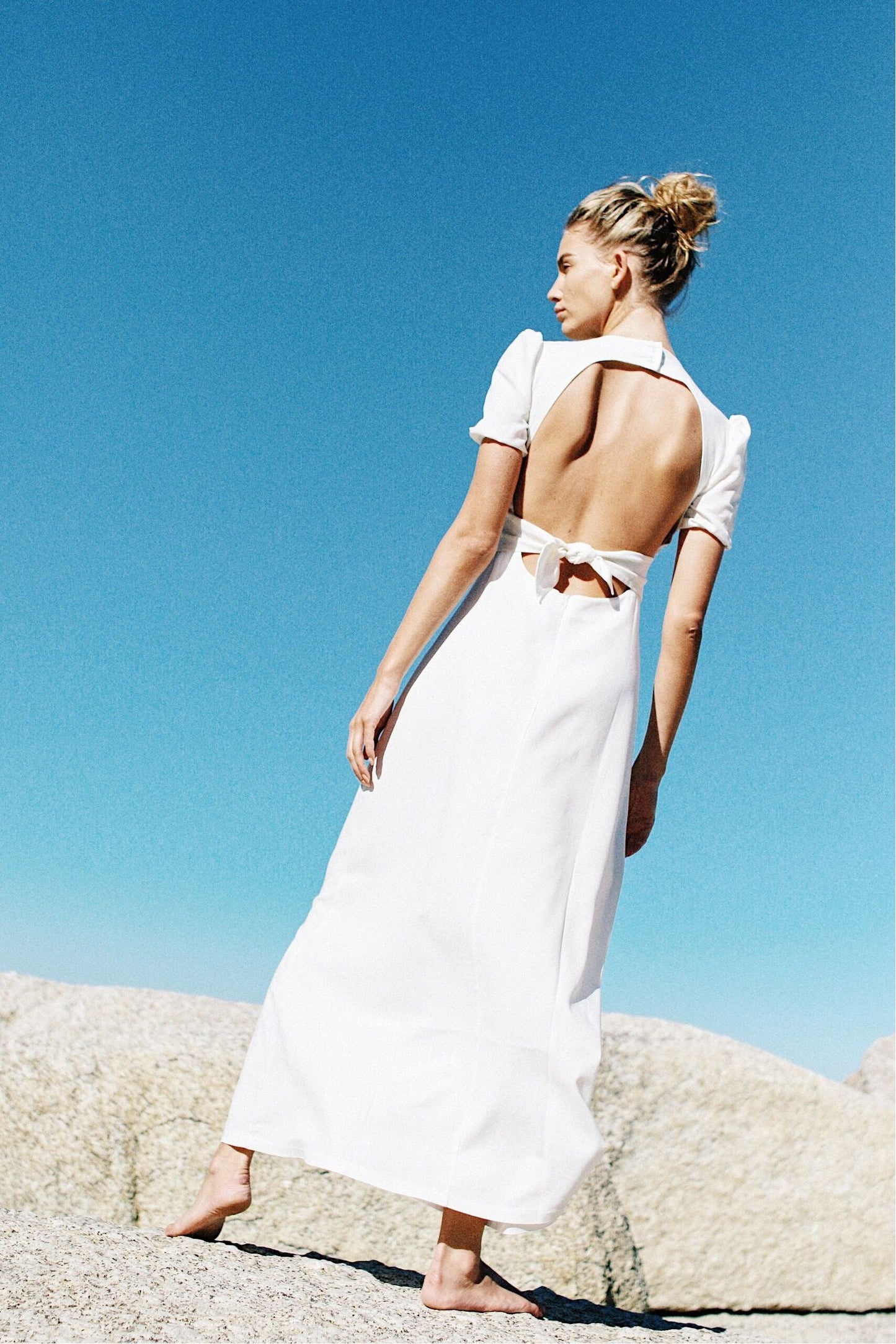 Open back dress