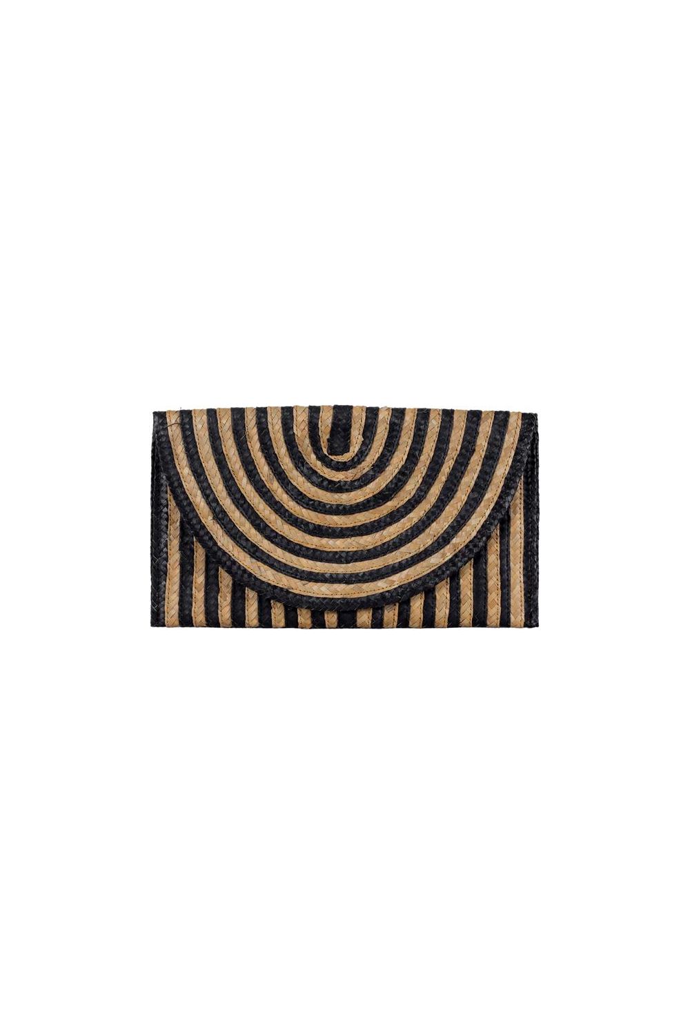 Sienna woven clutch